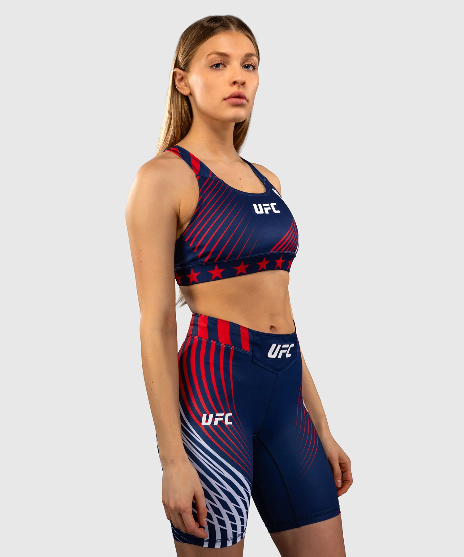 Official UFC Freedom 250 by Venum Authentic Fight Night Brassière de sport pour femme - Bleu - Image 2