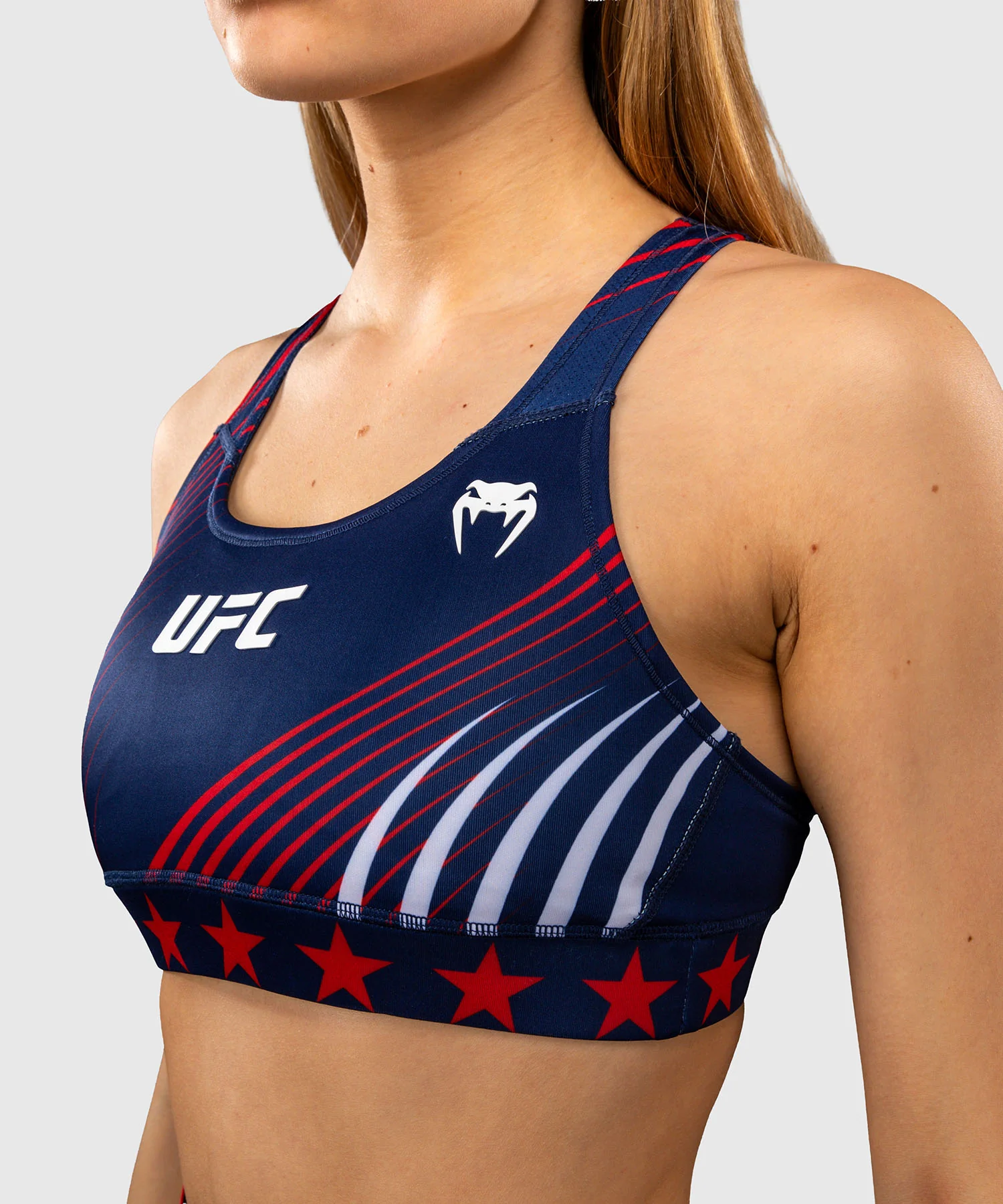 Official UFC Freedom 250 by Venum Authentic Fight Night Brassière de sport pour femme - Bleu - Image 5
