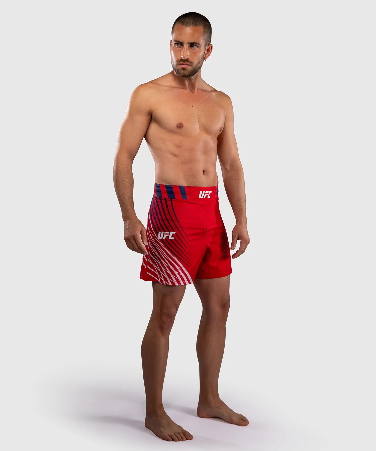 Official UFC Freedom 250 by Venum Authentic Fight Night Short de combat coupe courte pour homme - Rouge - Image 3