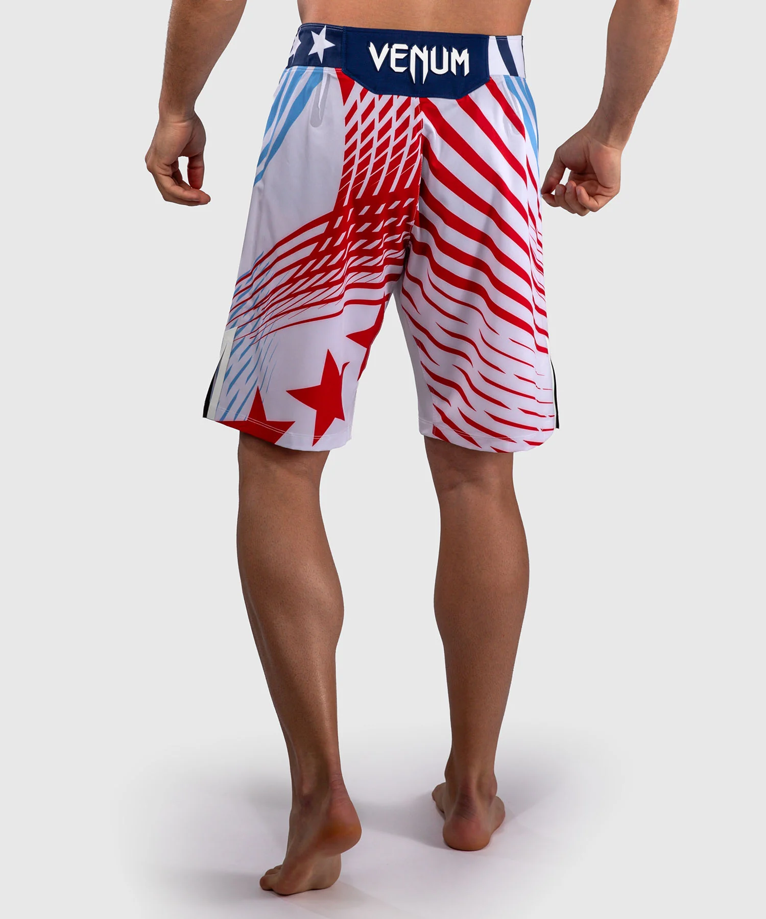 Official UFC Freedom 250 by Venum Authentic Fight Night Short de combat coupe longue pour homme - Blanc - Image 3