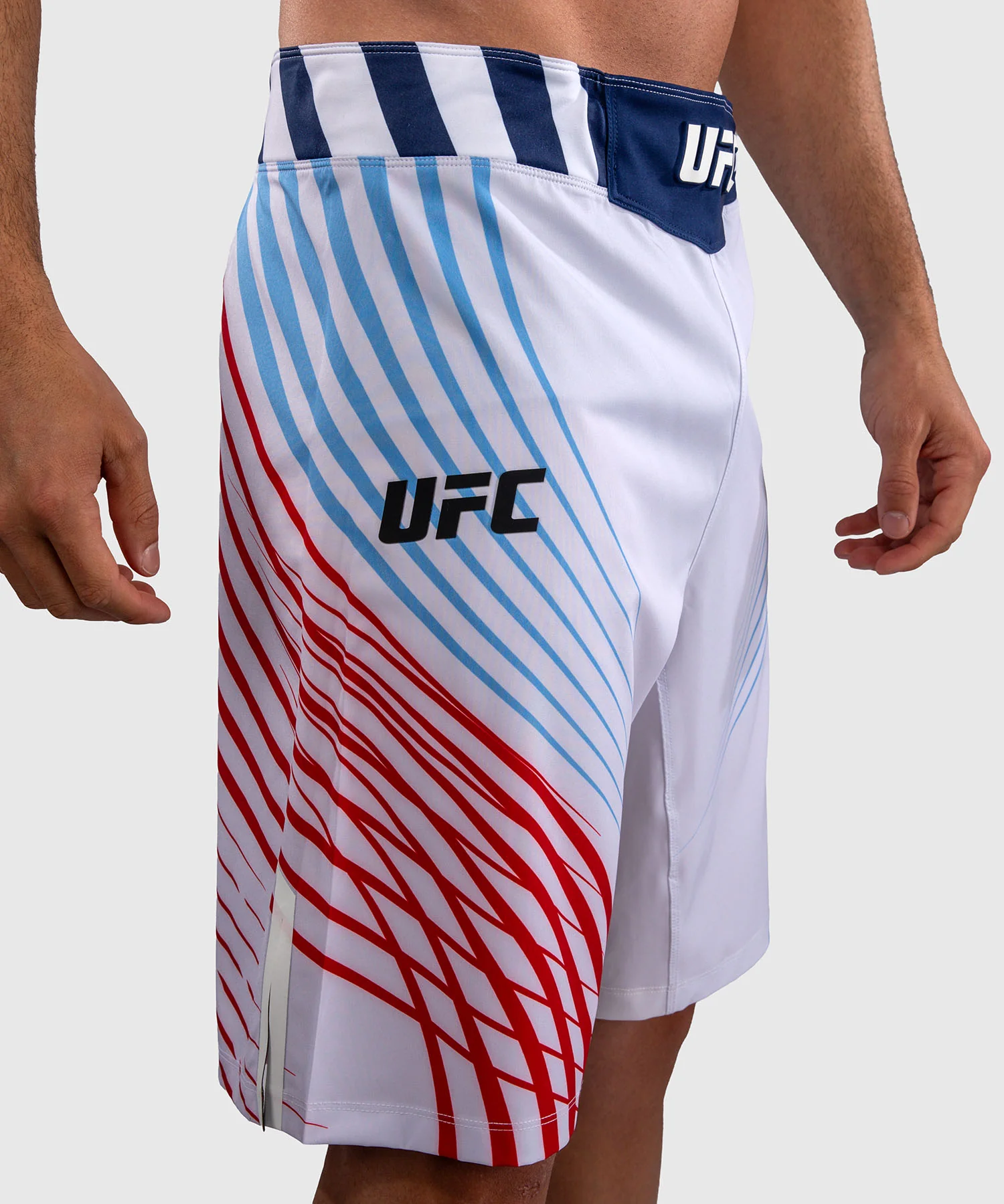 Official UFC Freedom 250 by Venum Authentic Fight Night Short de combat coupe longue pour homme - Blanc - Image 4