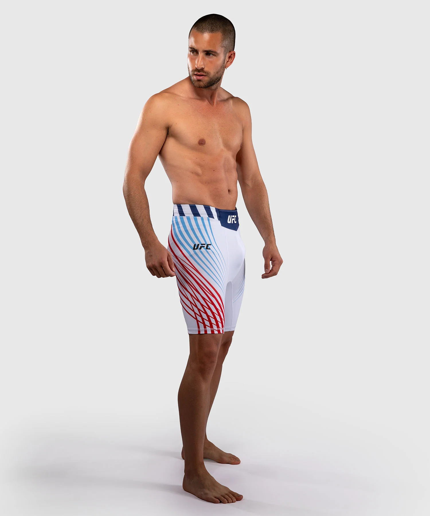 Official UFC Freedom 250 by Venum Authentic Fight Night Short Vale Tudo pour homme - Blanc - Image 3