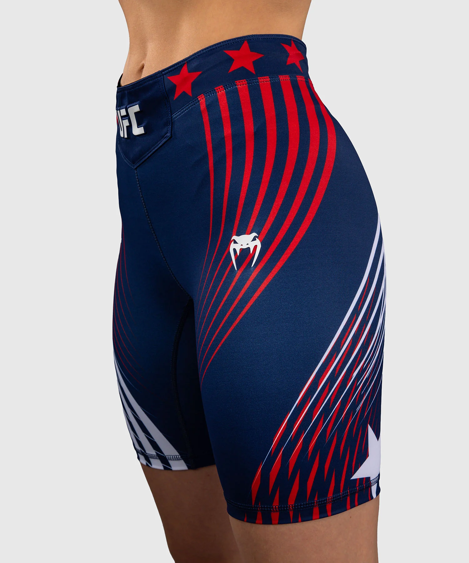 Official UFC Freedom 250 by Venum Authentic Short Vale Tudo coupe longue pour femme - Bleu - Image 5
