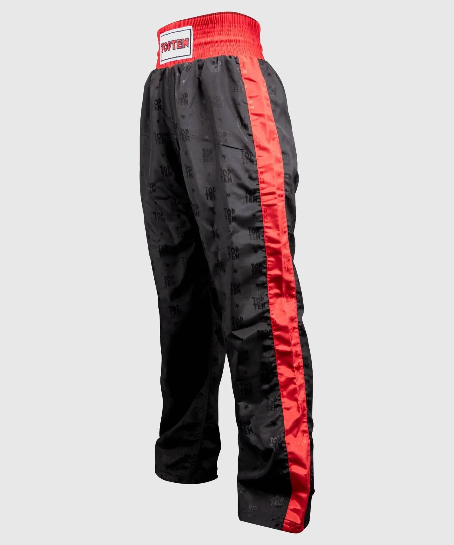 Pantalon de boxe américaine Top Ten Classic - Noir/Rouge - Image 2