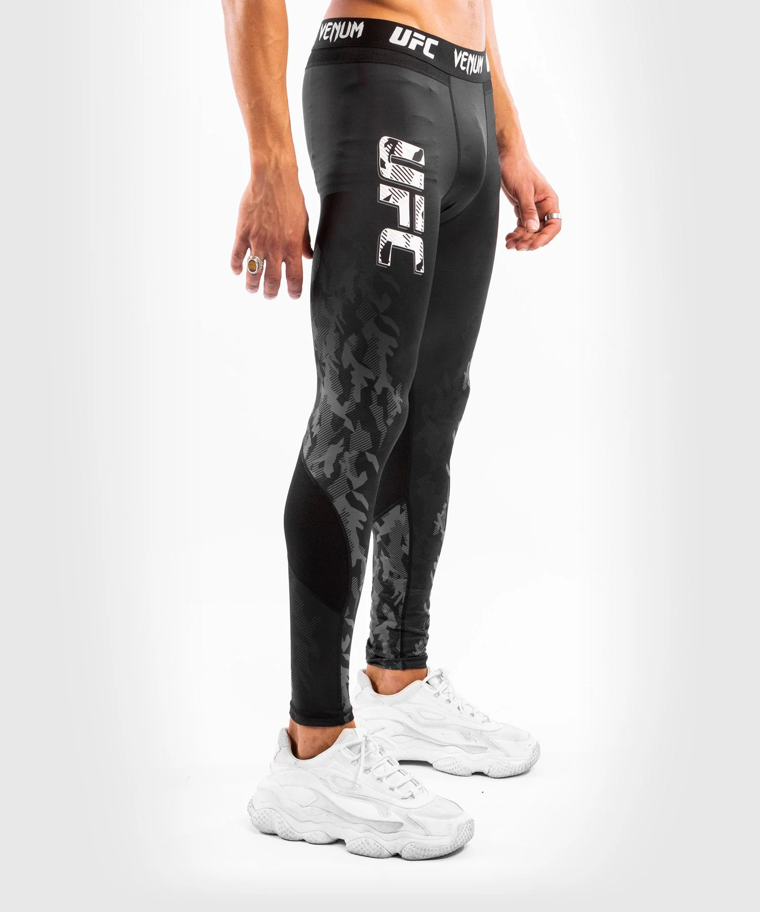 Pantalon de Compression Homme UFC Venum Authentic Fight Week - Noir - Image 4