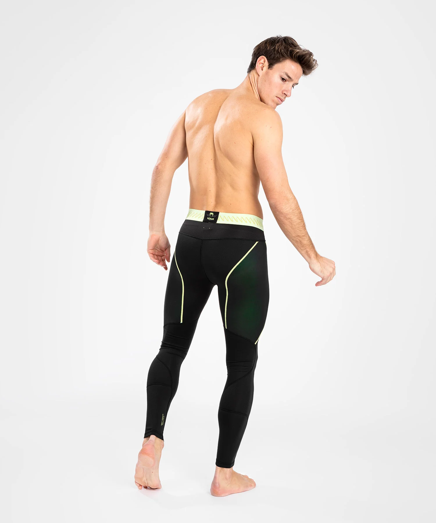 Pantalon de compression pour Hommes Venum Fusion 2.0 - Noir/Jaune - Image 2