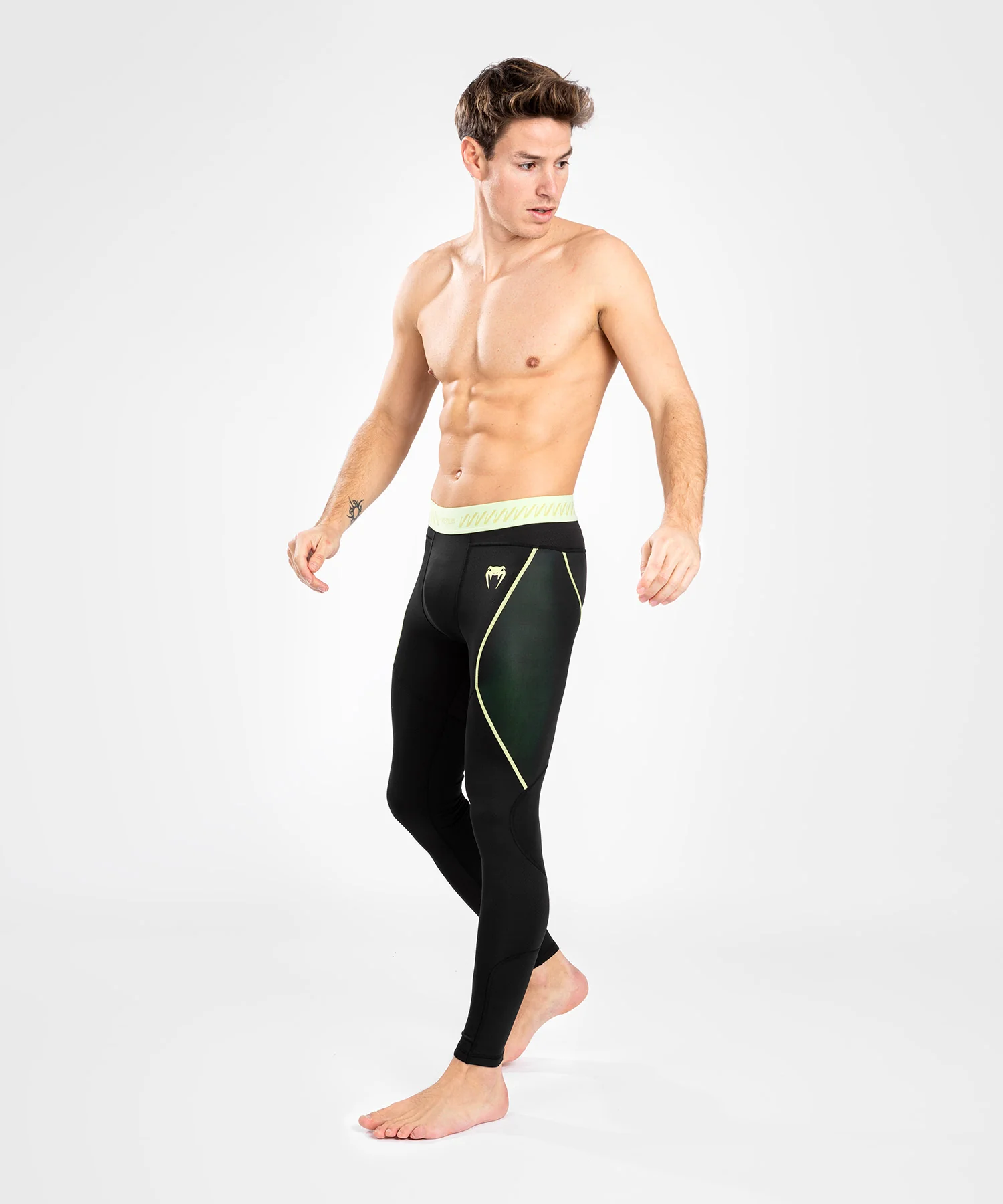 Pantalon de compression pour Hommes Venum Fusion 2.0 - Noir/Jaune - Image 3