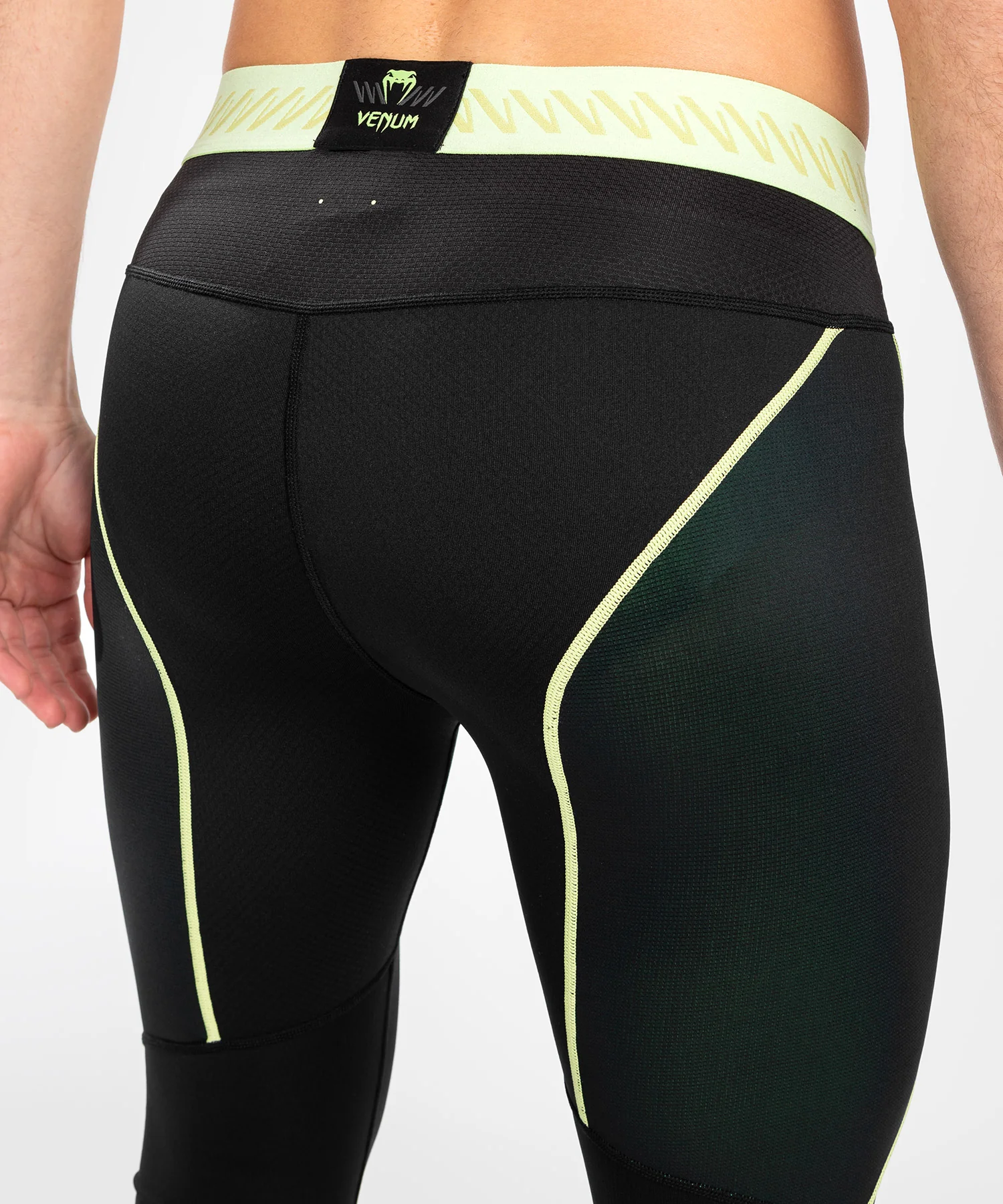 Pantalon de compression pour Hommes Venum Fusion 2.0 - Noir/Jaune - Image 4