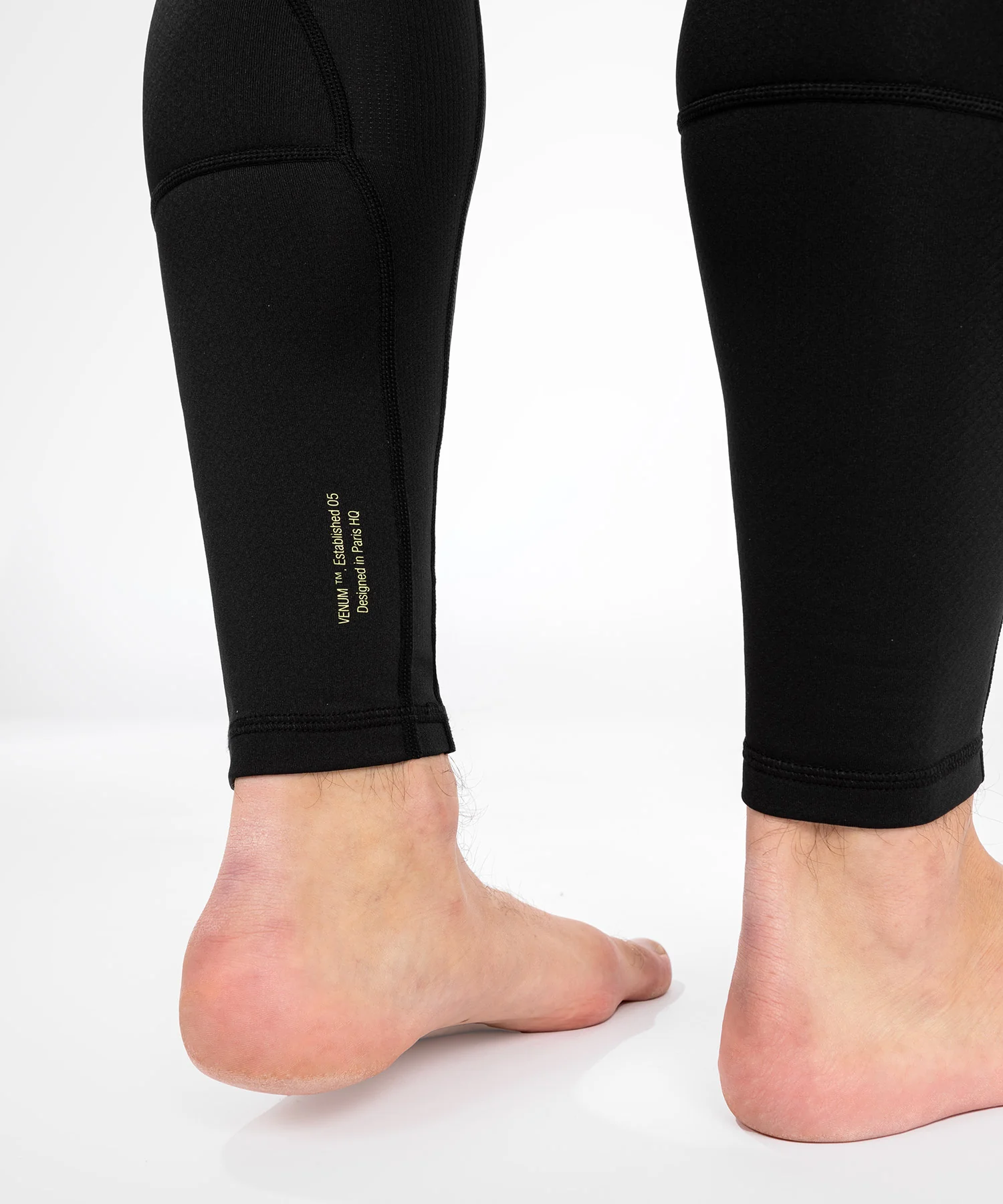 Pantalon de compression pour Hommes Venum Fusion 2.0 - Noir/Jaune - Image 5