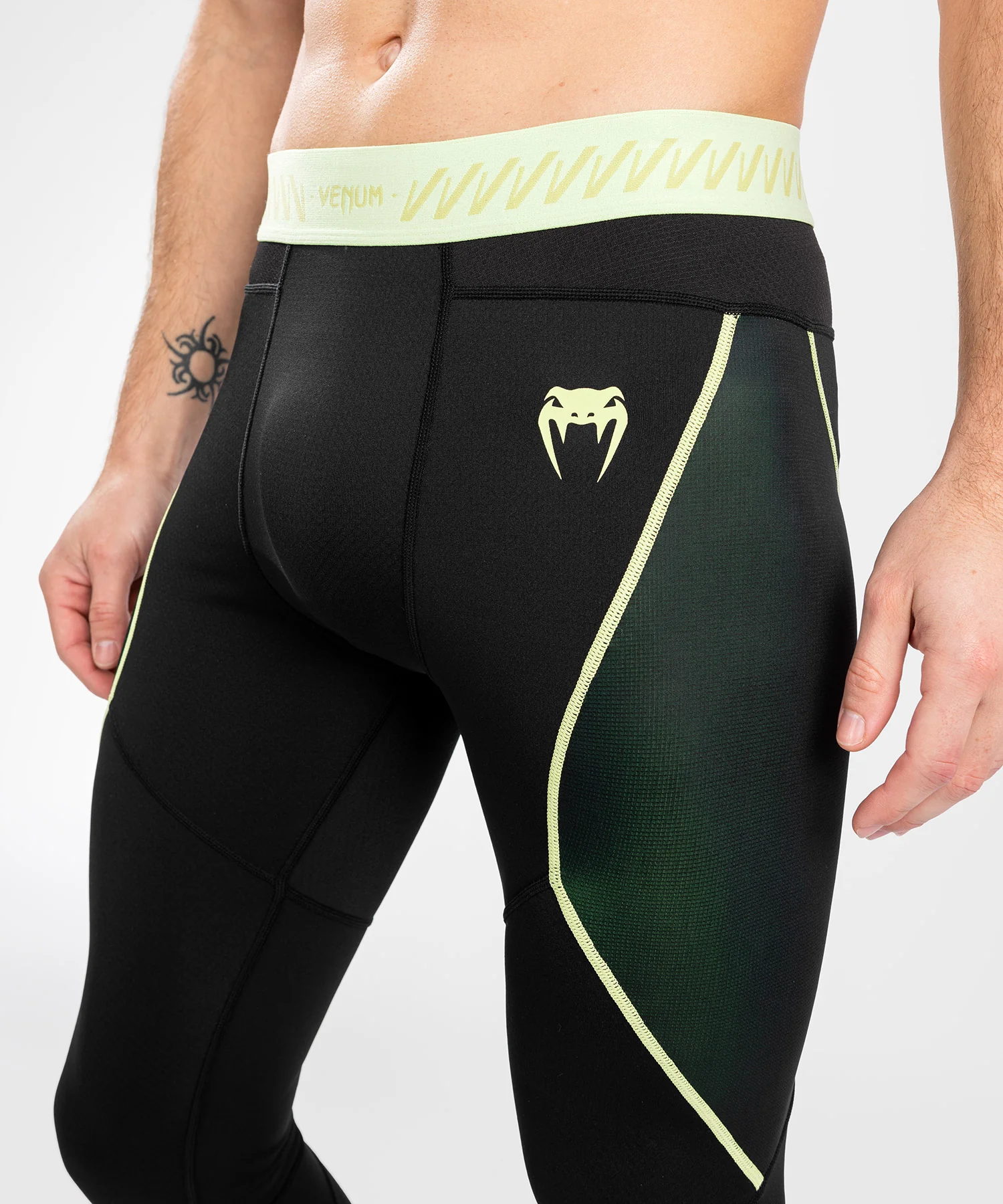 Pantalon de compression pour Hommes Venum Fusion 2.0 - Noir/Jaune - Image 6