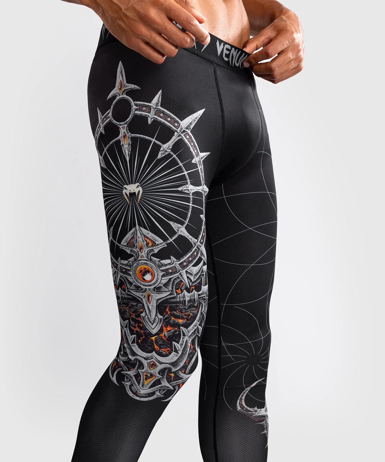 Pantalon de Compression pour Hommes Venum Gladiator 5.0 - Noir/Argent - Image 7