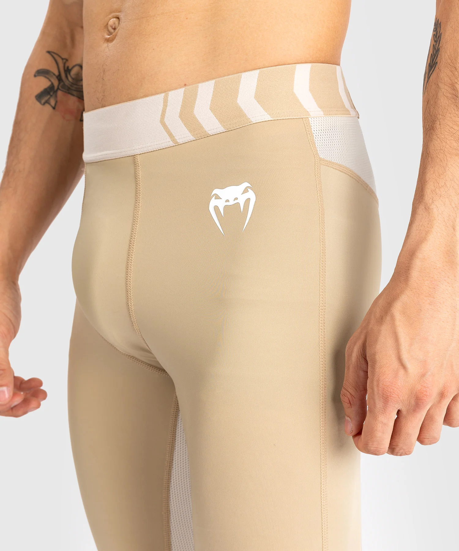Pantalon de Compression pour Hommes Venum Tempest - Beige/Sable - Image 4