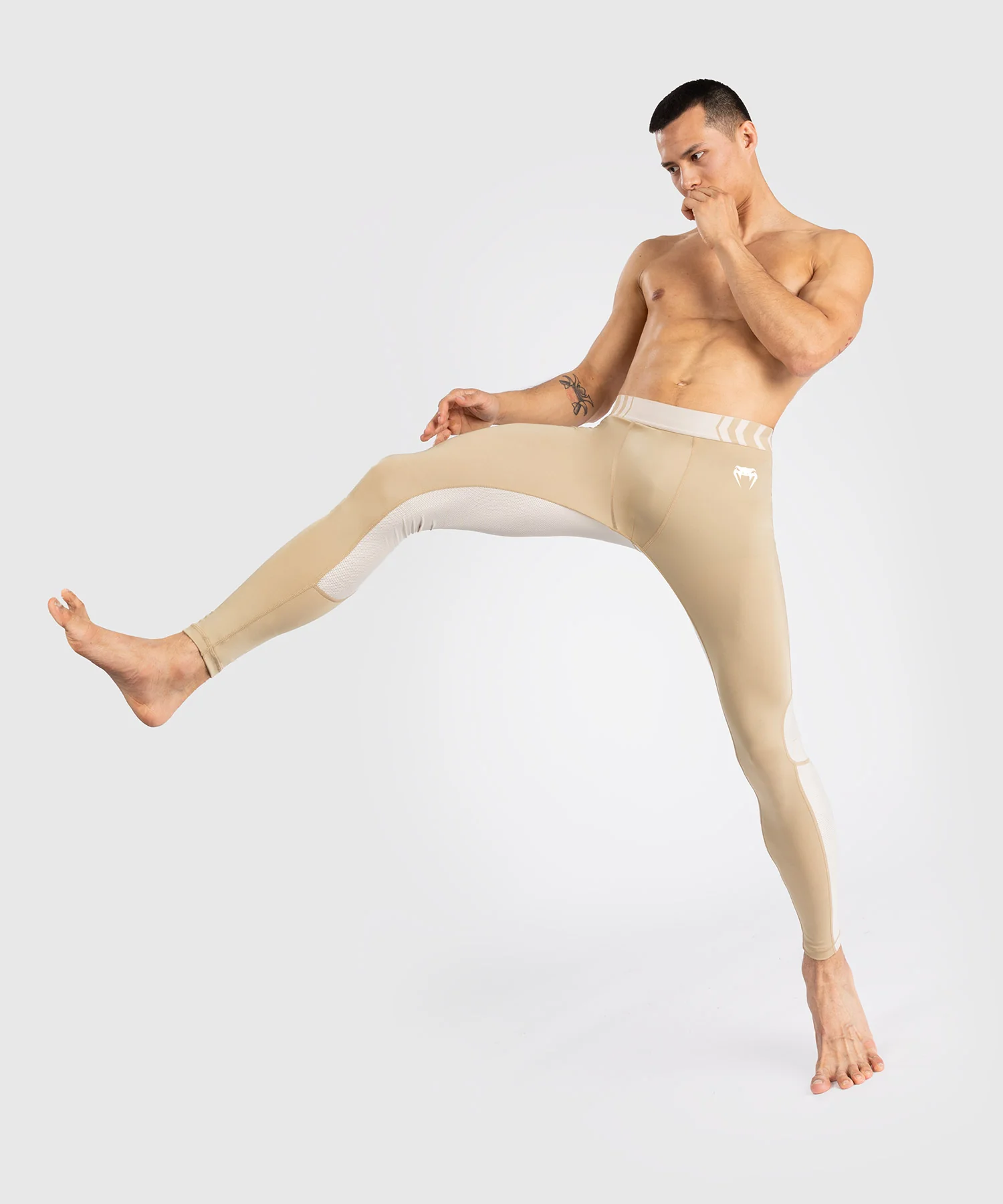 Pantalon de Compression pour Hommes Venum Tempest - Beige/Sable - Image 8