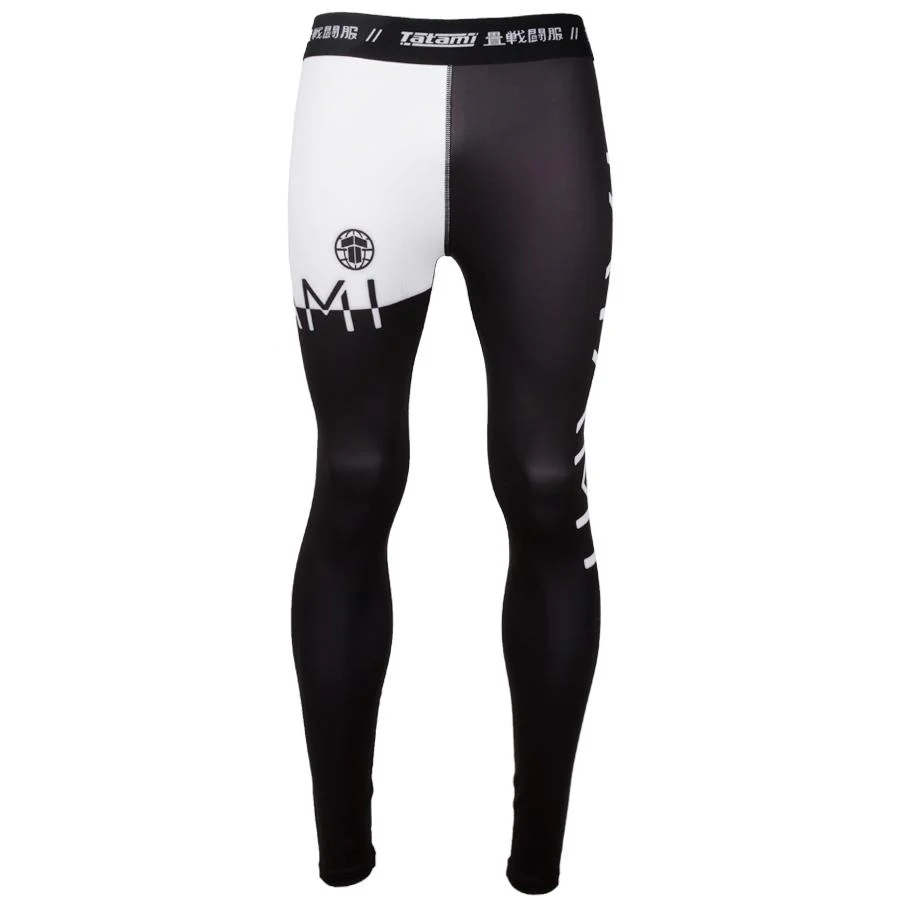 Pantalon de Compression Tatami Fightwear 50/50 - Noir/Blanc