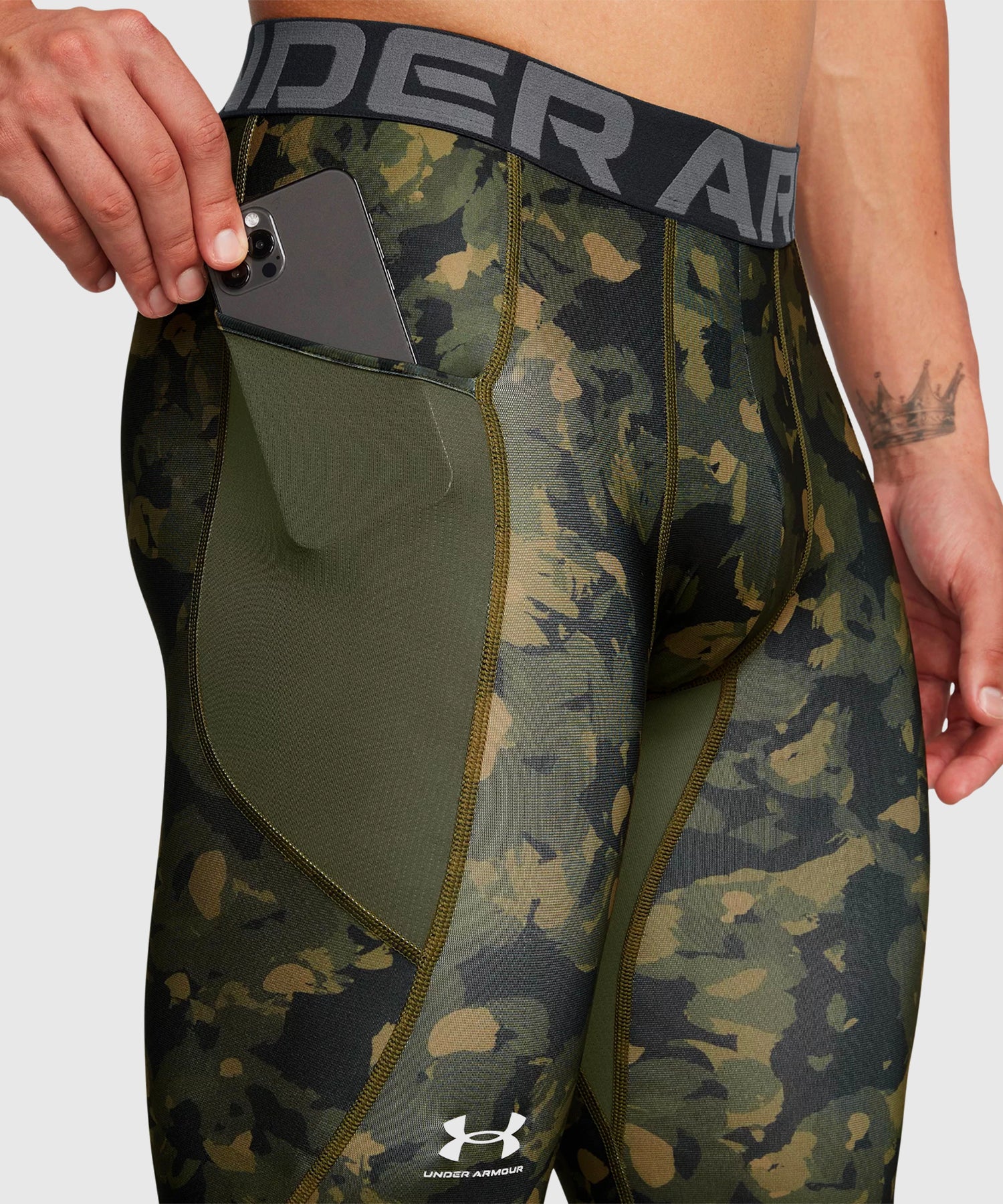 Pantalon De Compression Under Armour Heatgear - Kaki/Camo - Image 4