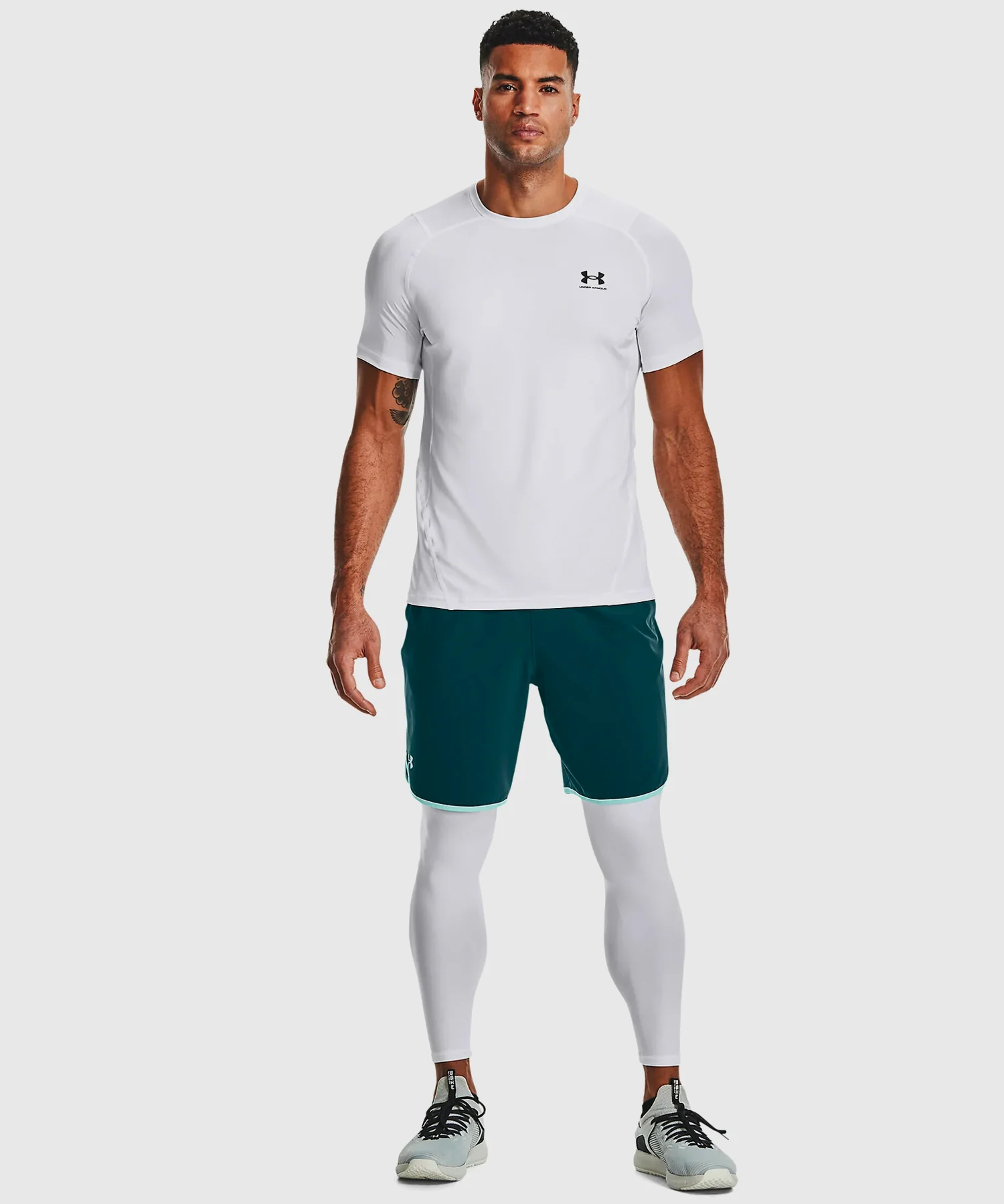 Pantalon De Compression Under Armour Heatgear® Armour - Blanc - Image 3