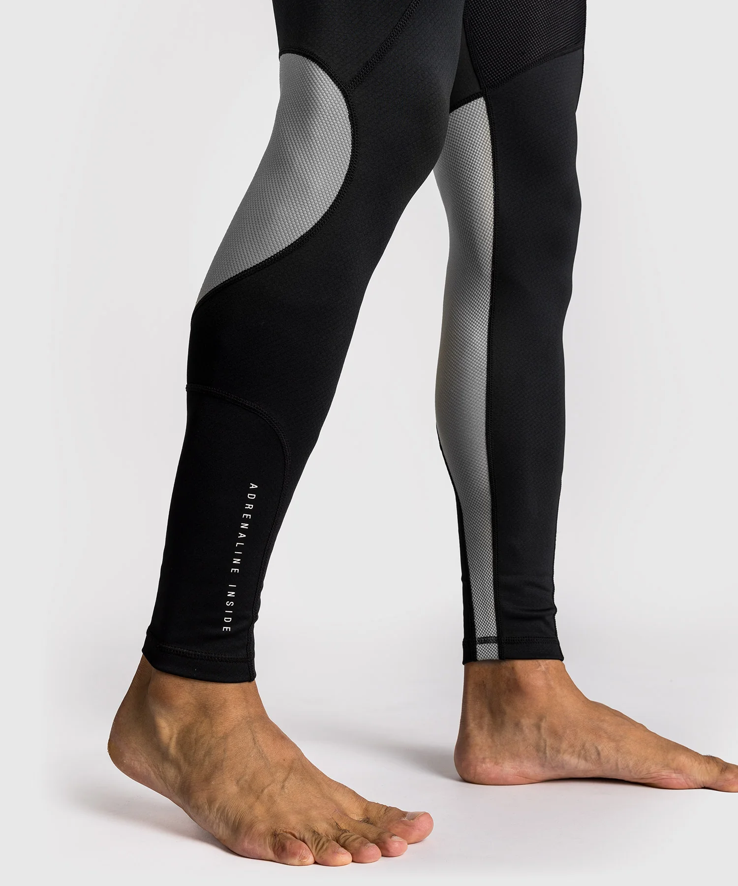 Pantalon de Compression Venum Adrenaline – Noir/Gris Argenté - Image 5