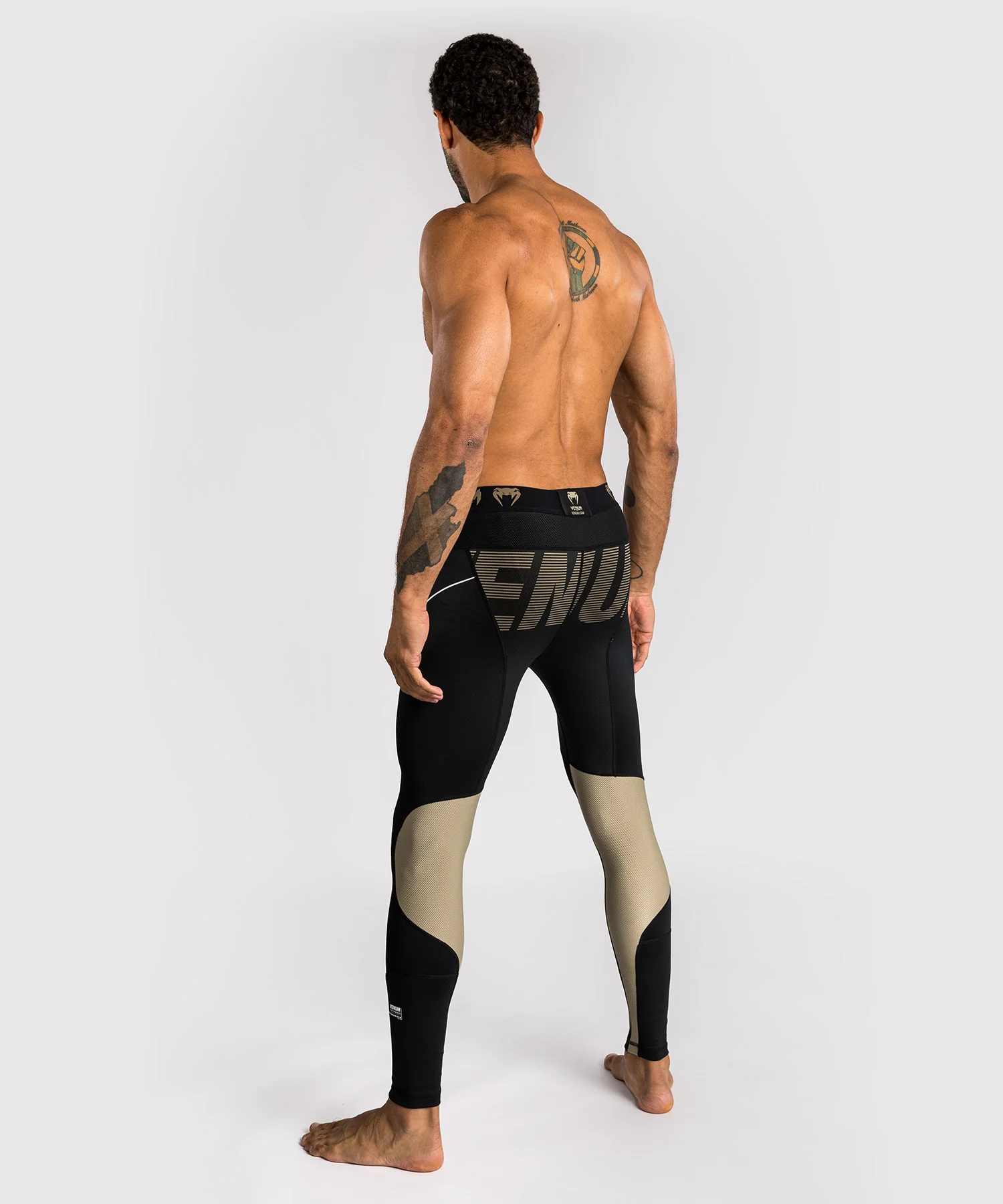 Pantalon de Compression Venum Adrenaline – Noir/Sable - Image 3