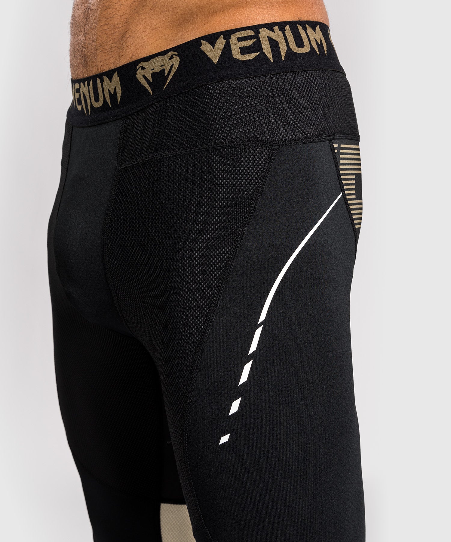 Pantalon de Compression Venum Adrenaline – Noir/Sable - Image 4