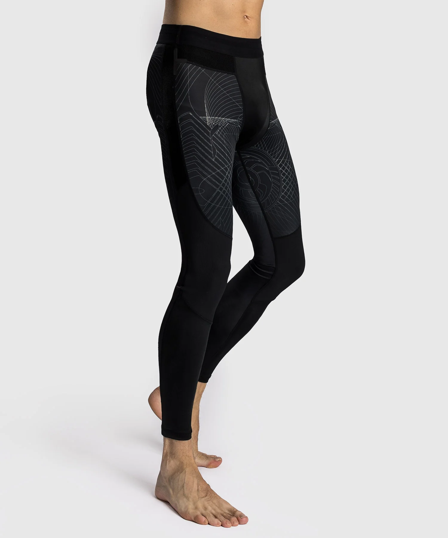 Pantalon de Compression Venum G-Fit Air pour Hommes - Noir Intense/Sable Désert - Image 3