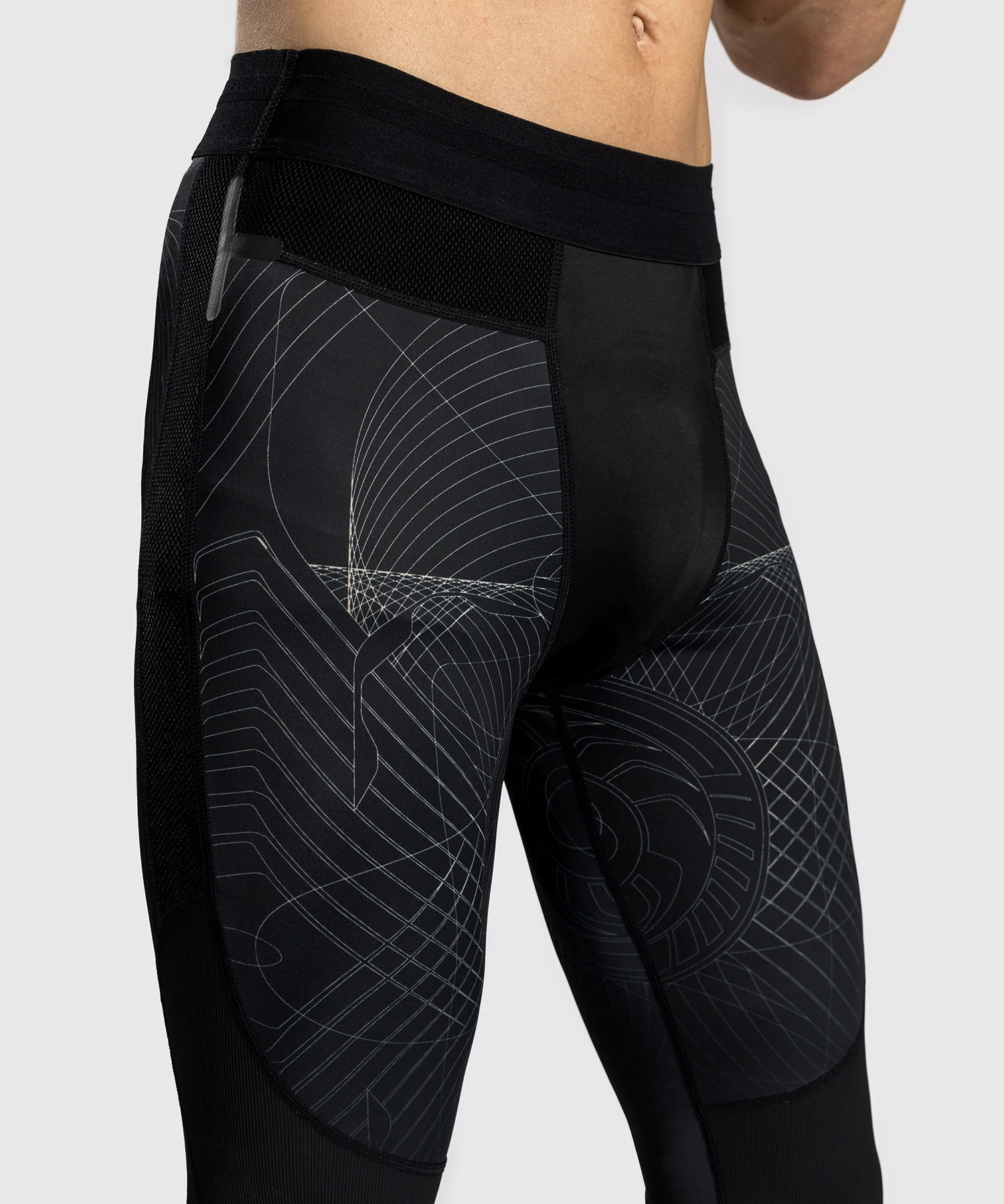 Pantalon de Compression Venum G-Fit Air pour Hommes - Noir Intense/Sable Désert - Image 6