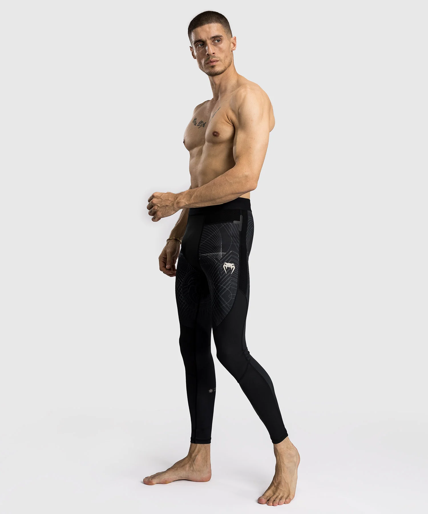 Pantalon de Compression Venum G-Fit Air pour Hommes - Noir Intense/Sable Désert - Image 8