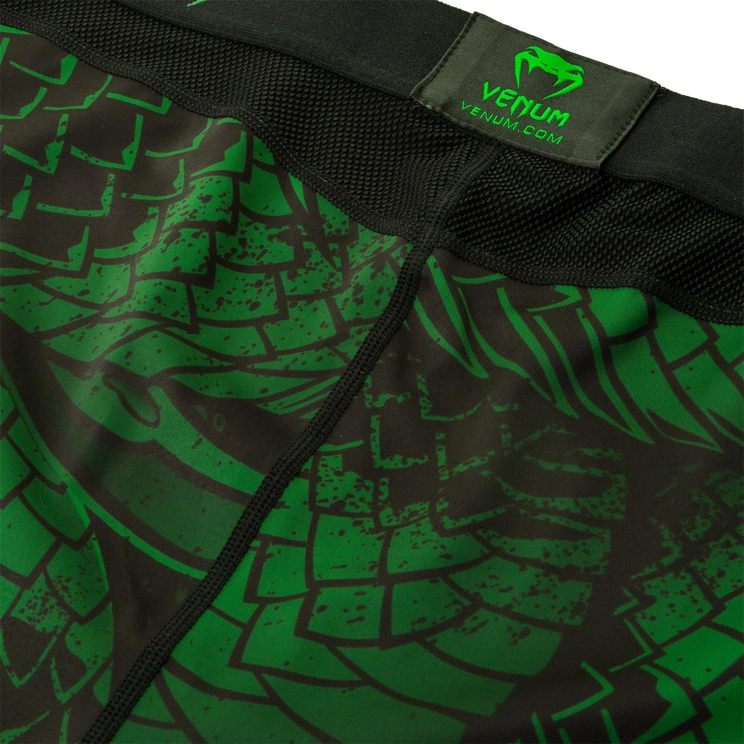 Pantalon de Compression Venum Green Viper - Noir/Vert - Image 7