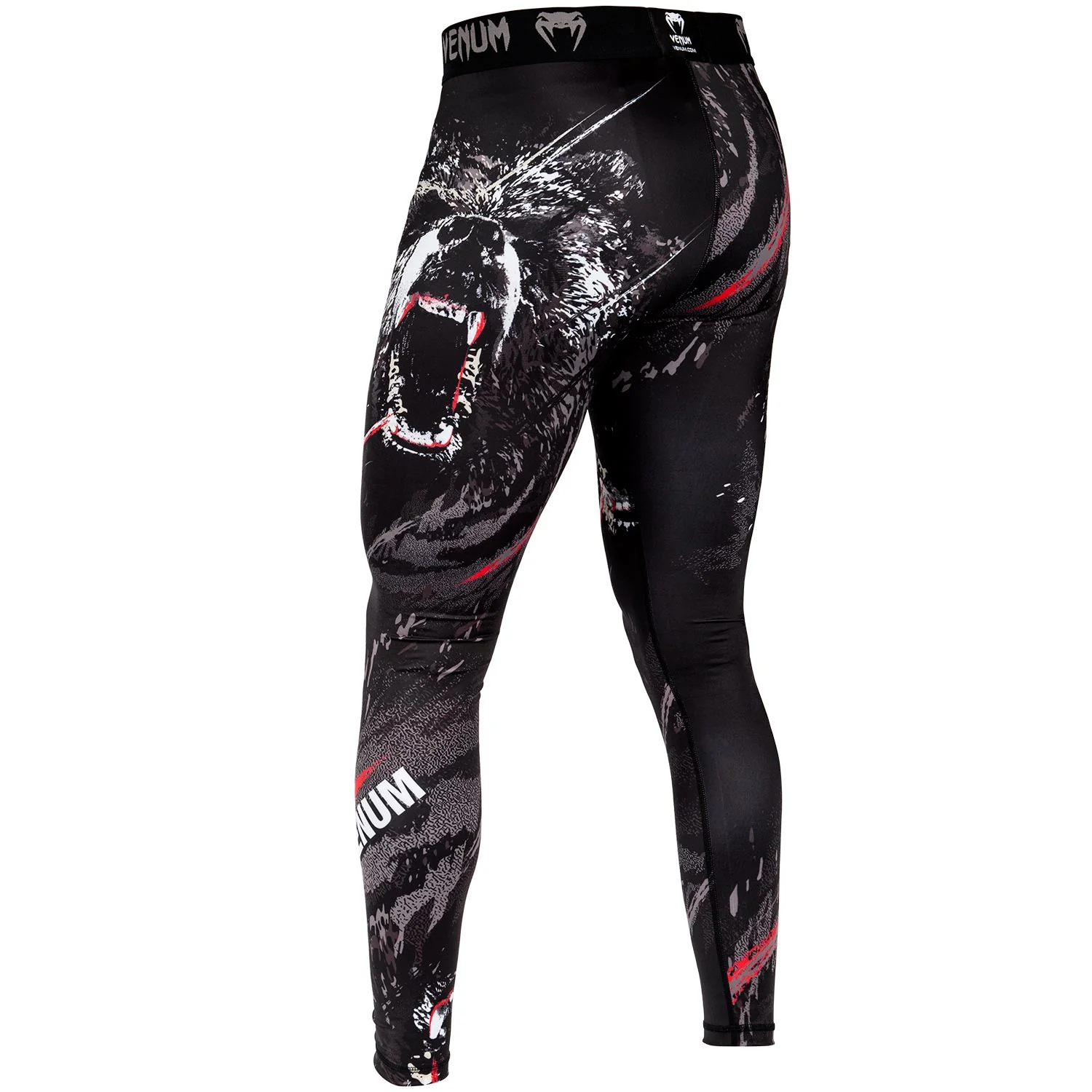 Pantalon de Compression Venum Grizzli - Noir/Blanc - Image 4