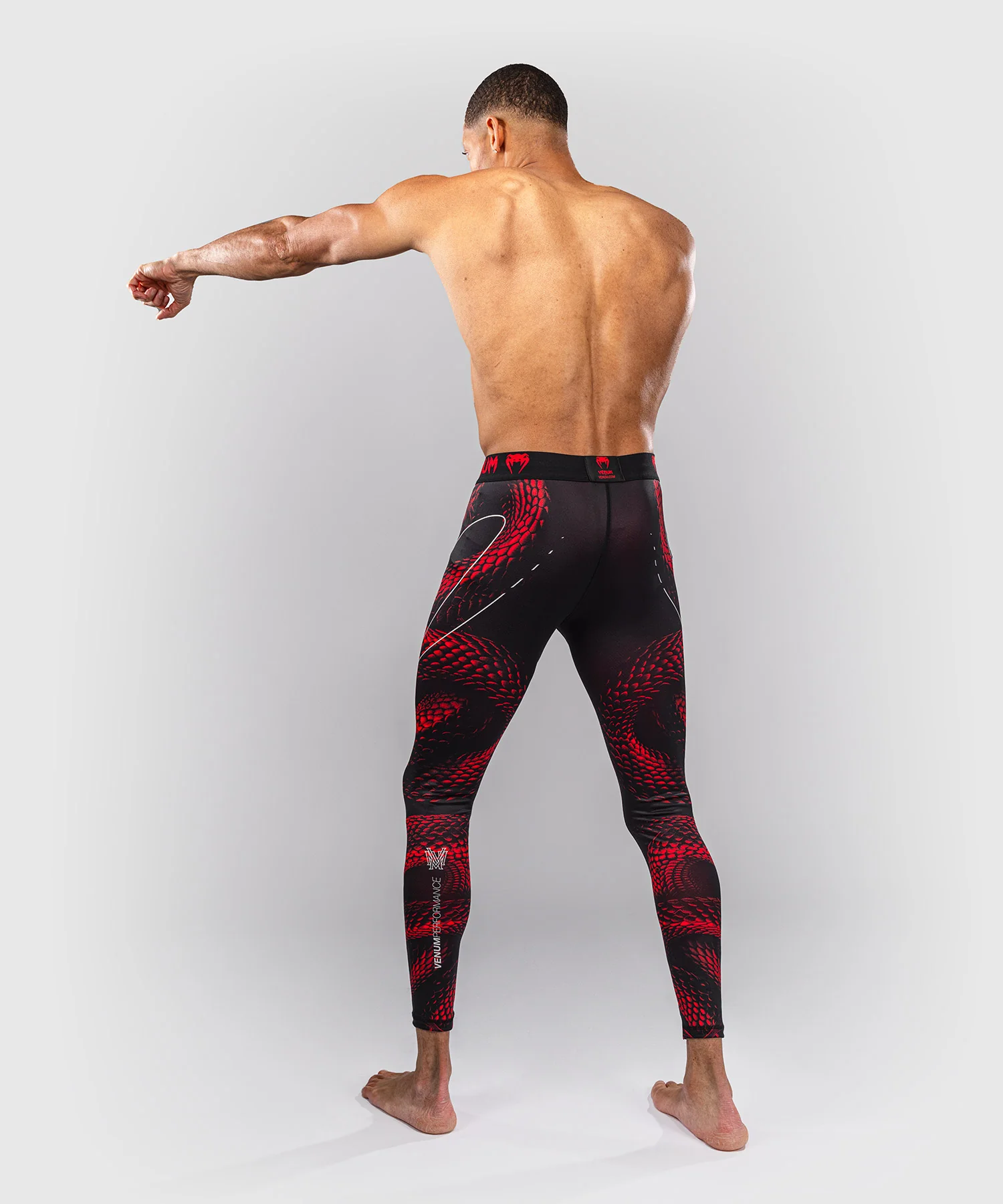 Pantalon de compression Venum Matupa - Noir/Rouge/Argent - Image 6