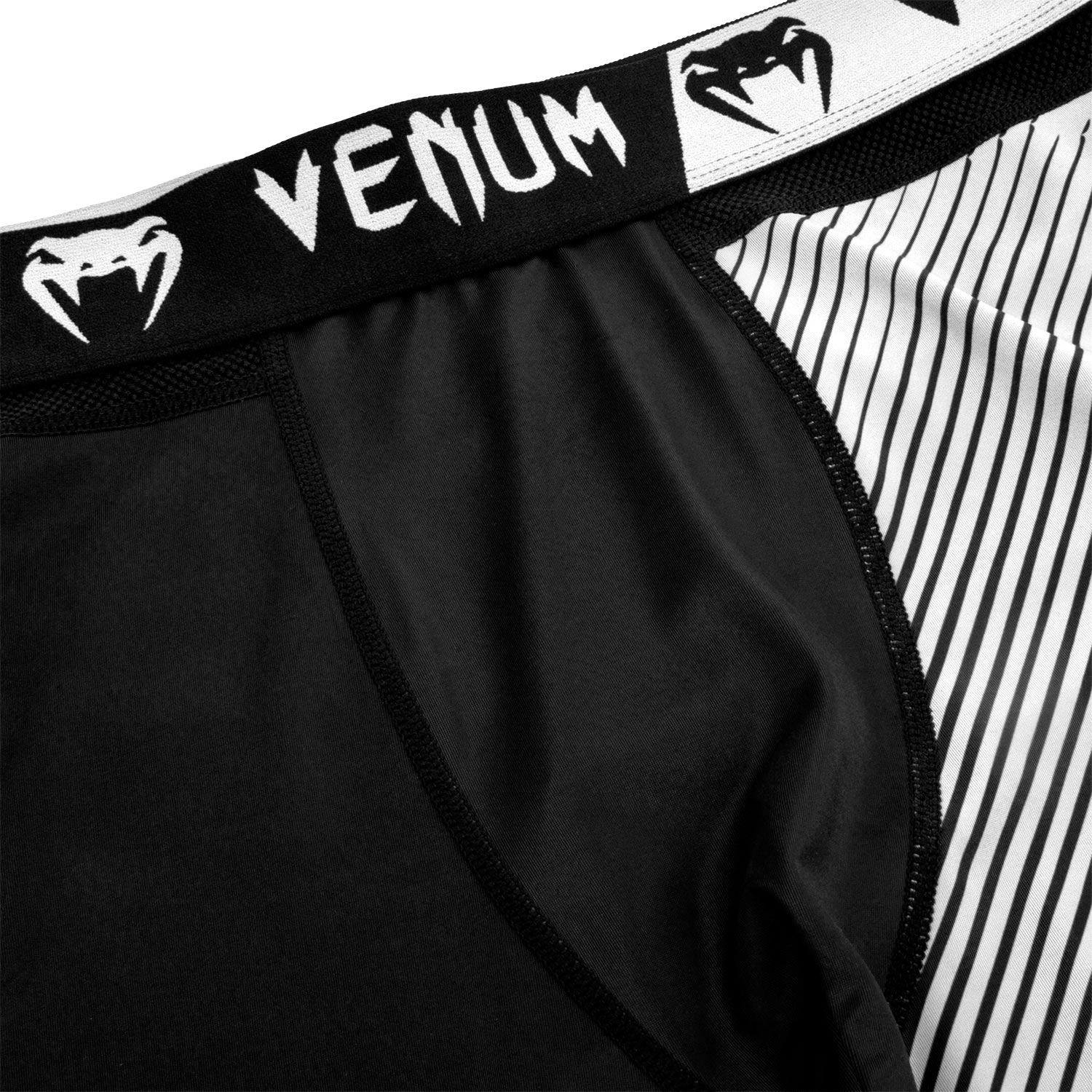 Pantalon de compression Venum NoGi 2.0 Approuvé IBJJF - Noir/Blanc - Image 5