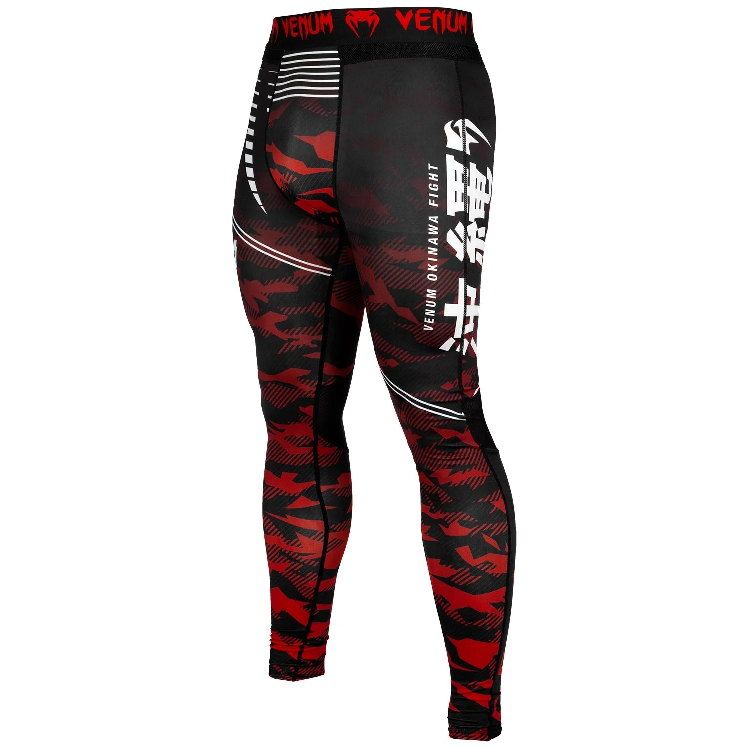 Pantalon de Compression Venum Okinawa 2.0 - Noir/Blanc-Rouge - Image 2