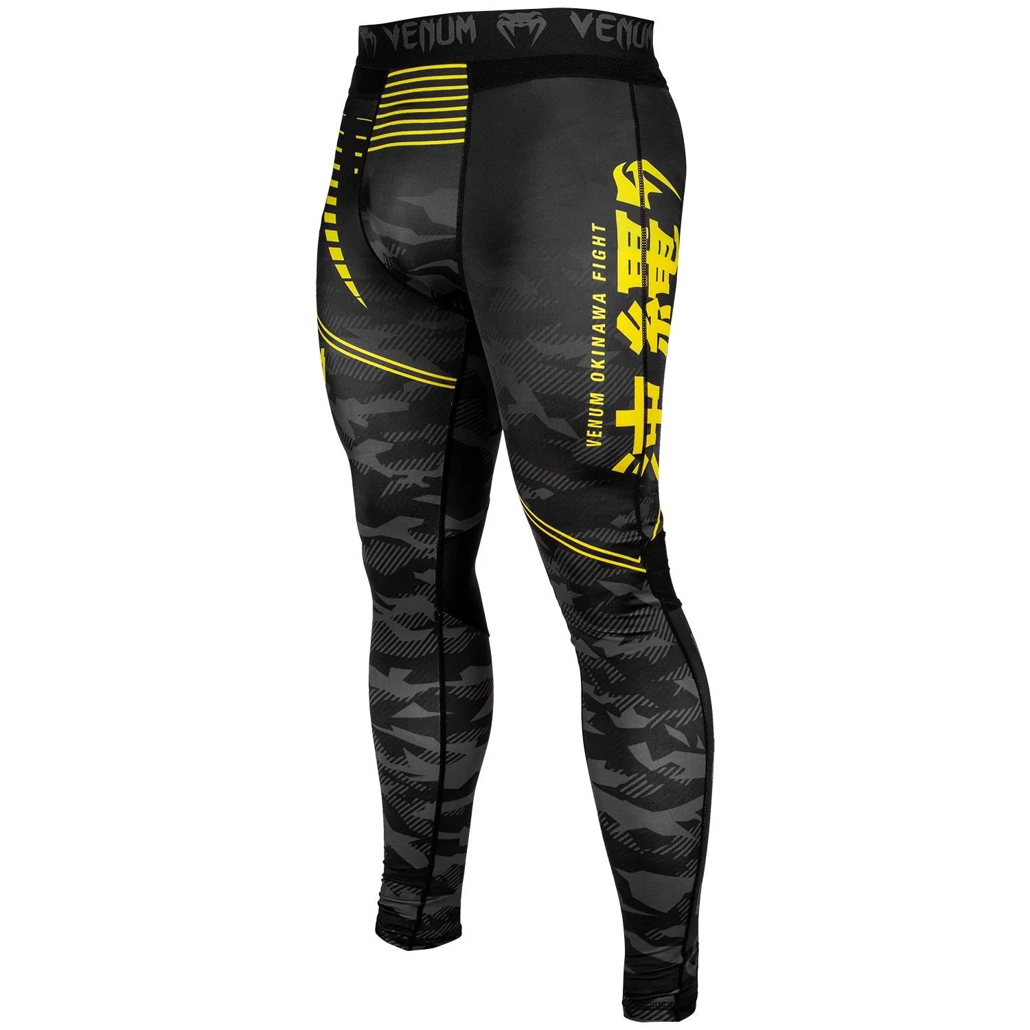 Pantalon de Compression Venum Okinawa 2.0 - Noir/Jaune - Image 2
