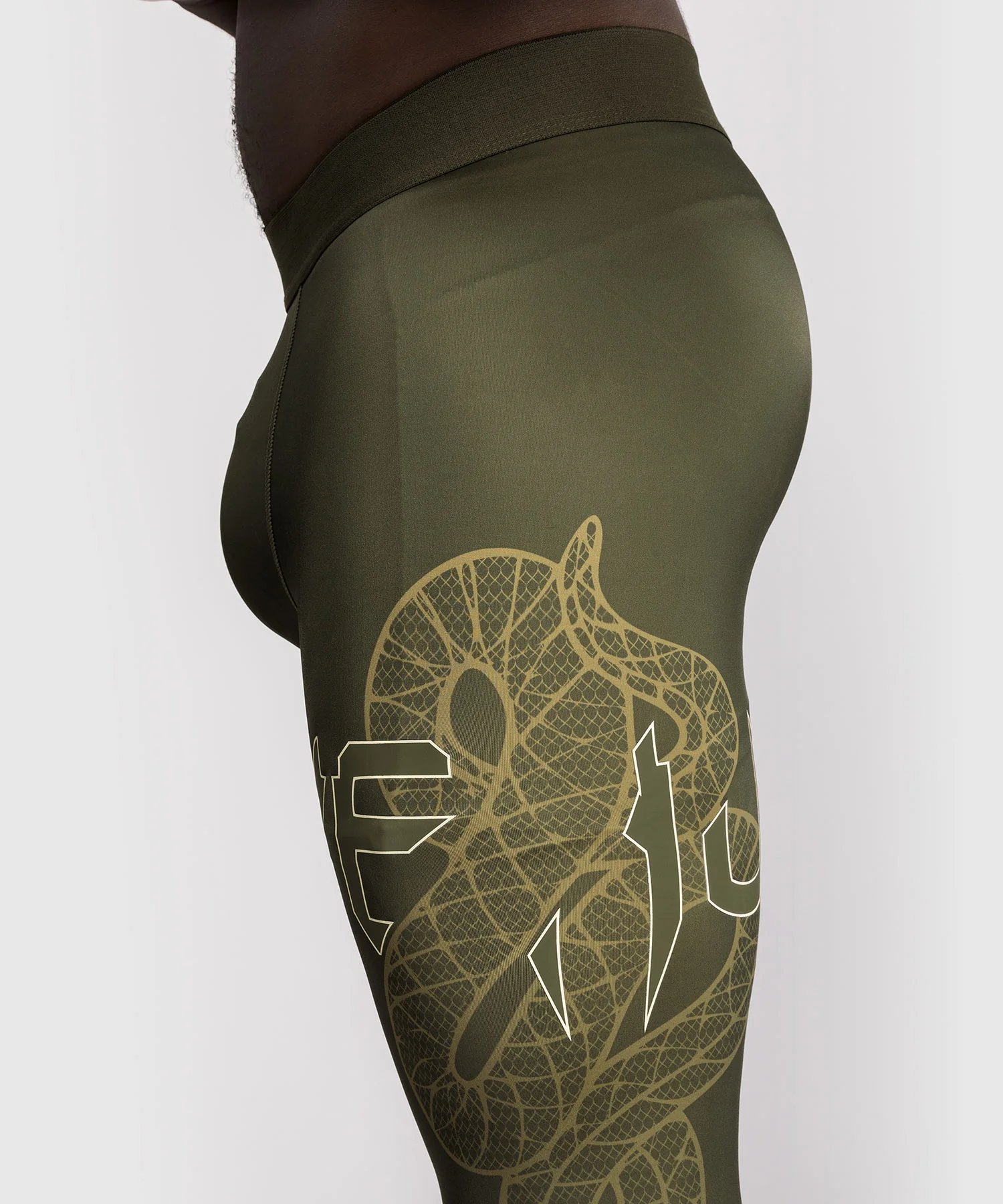 Pantalon de Compression Venum Serpenti – Kaki/Bronze/Ivoire - Image 5