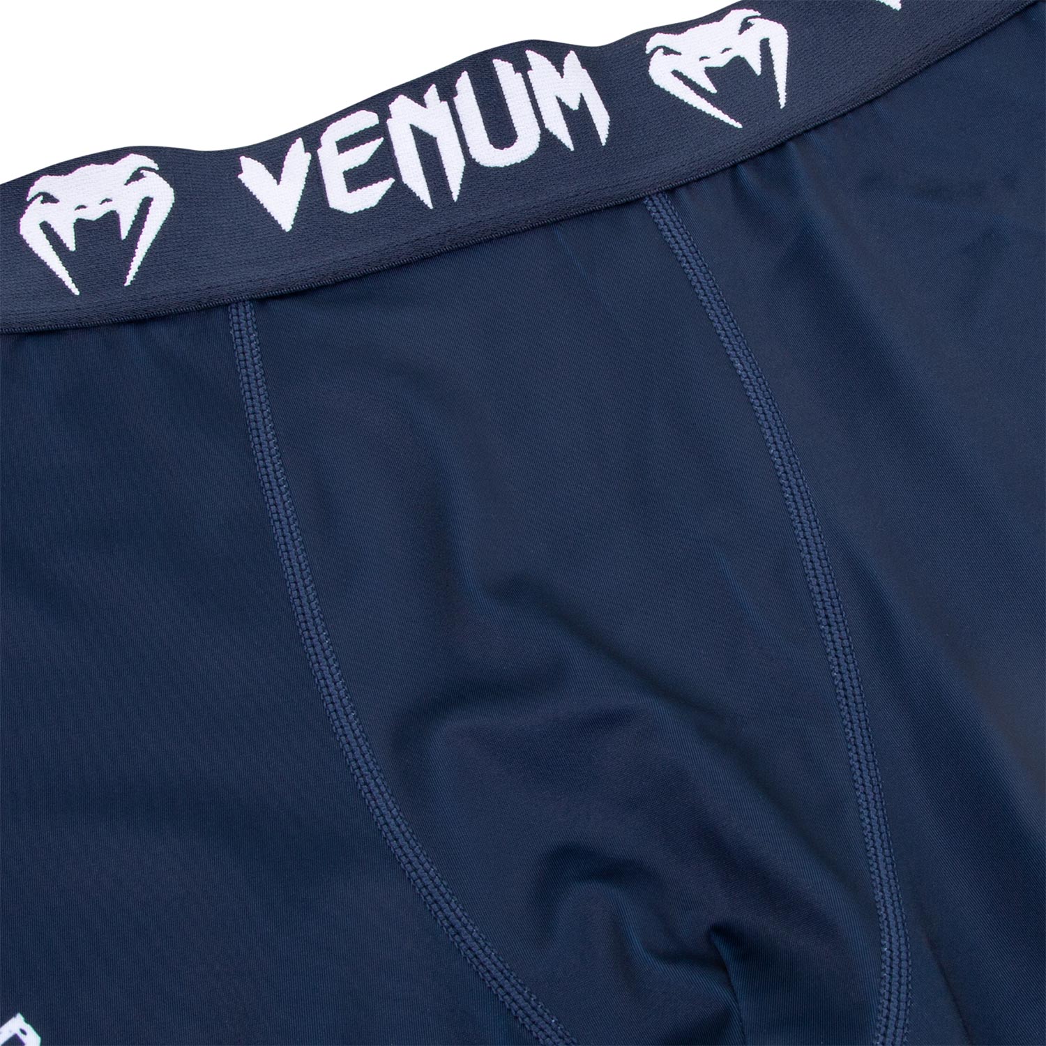 Pantalon de Compression Venum Signature - Bleu Marine/Blanc - Image 5