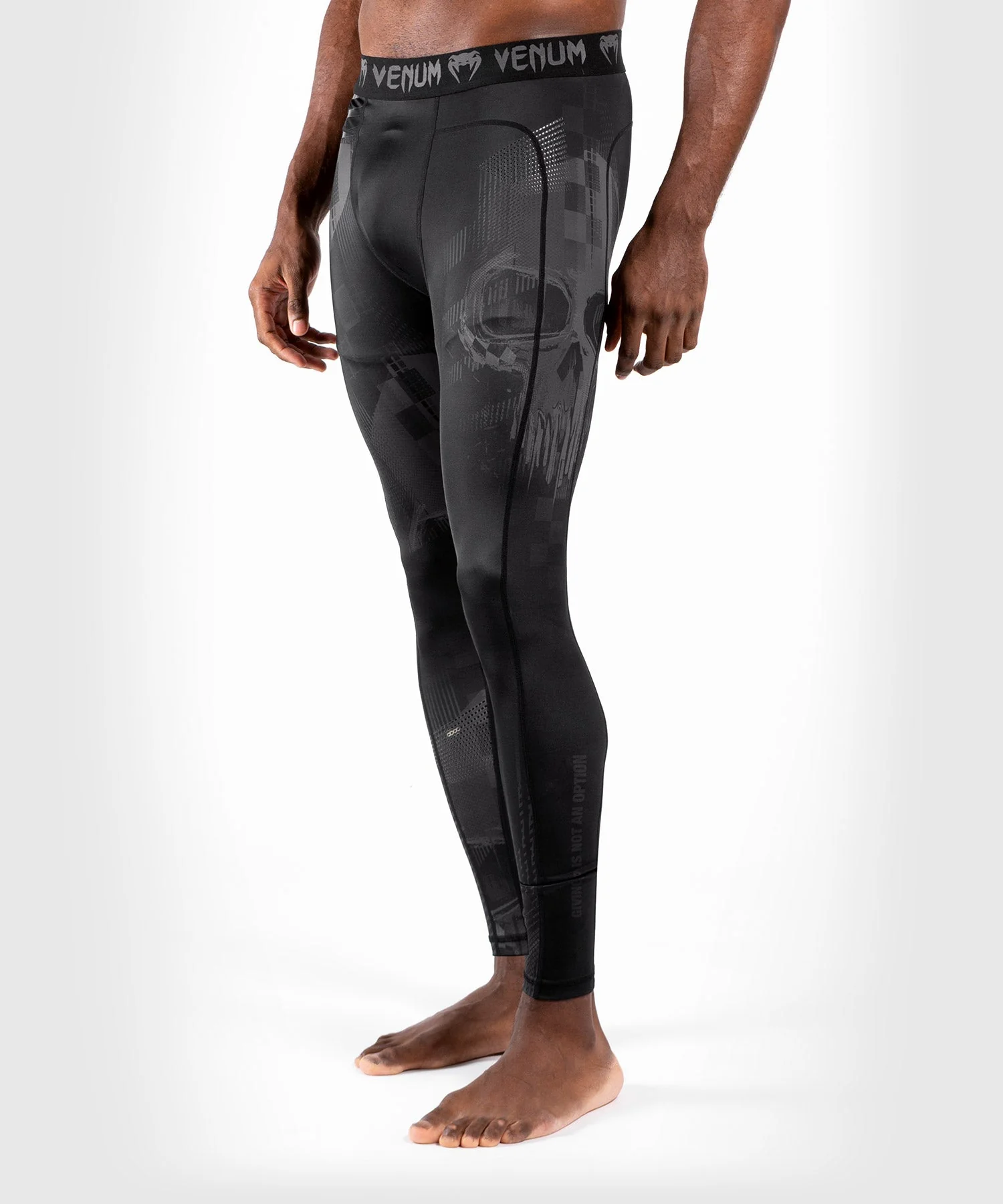 Pantalon de compression Venum Skull - Noir/Noir - Image 3