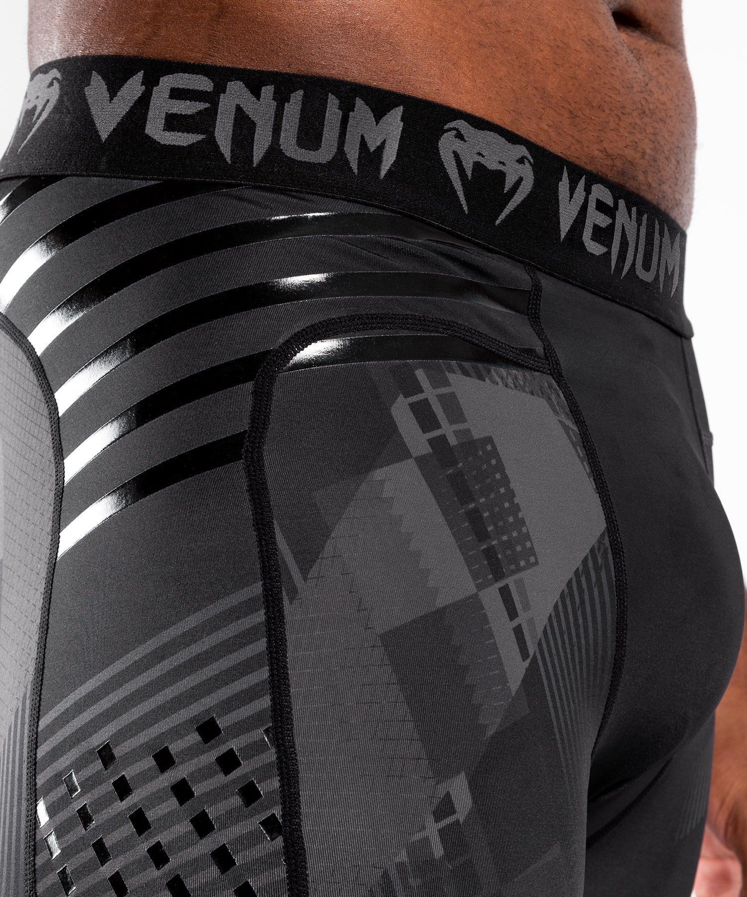 Pantalon de compression Venum Skull - Noir/Noir - Image 7