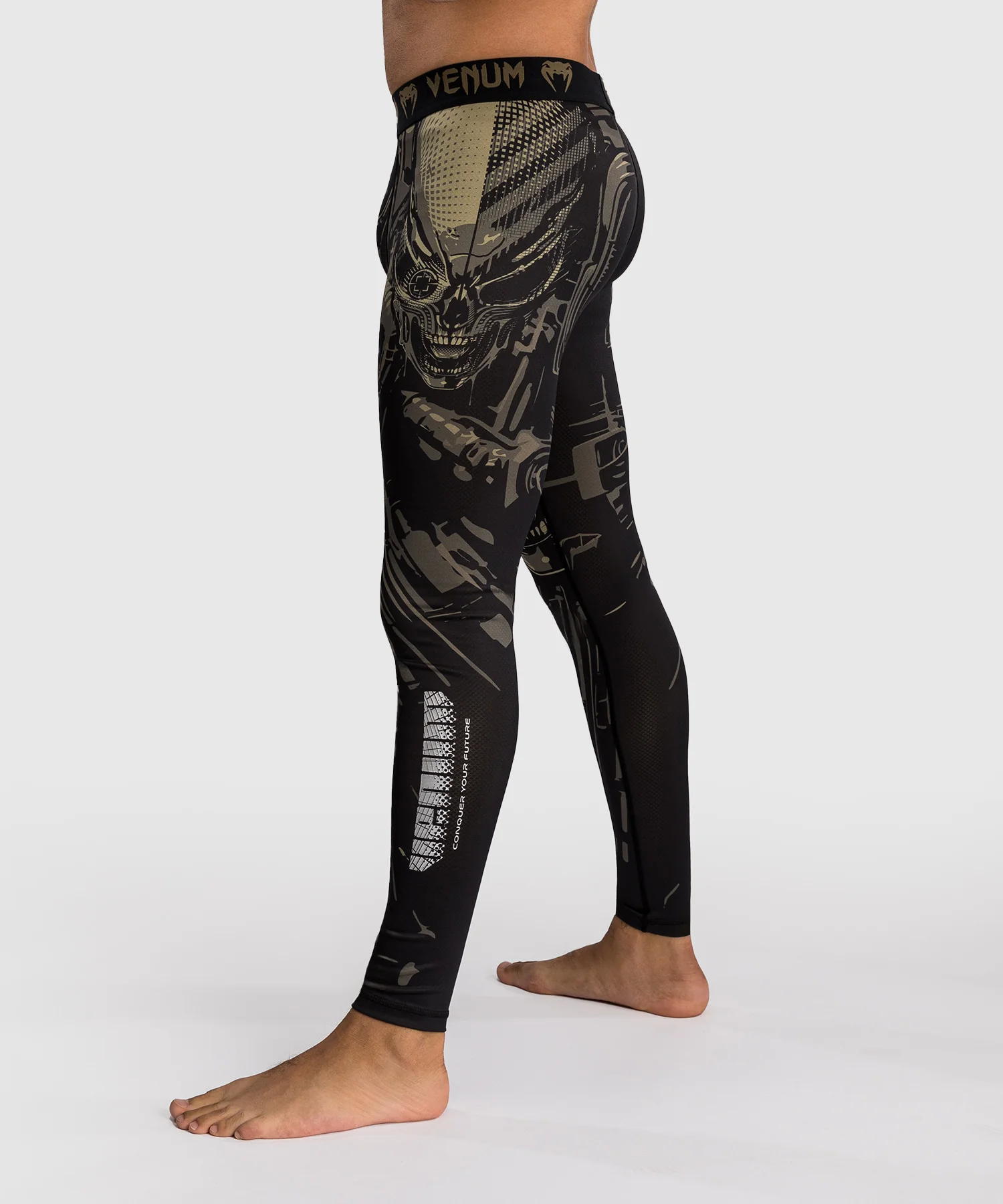 Pantalon de compression Venum Invader - Noir/Sable - Image 2