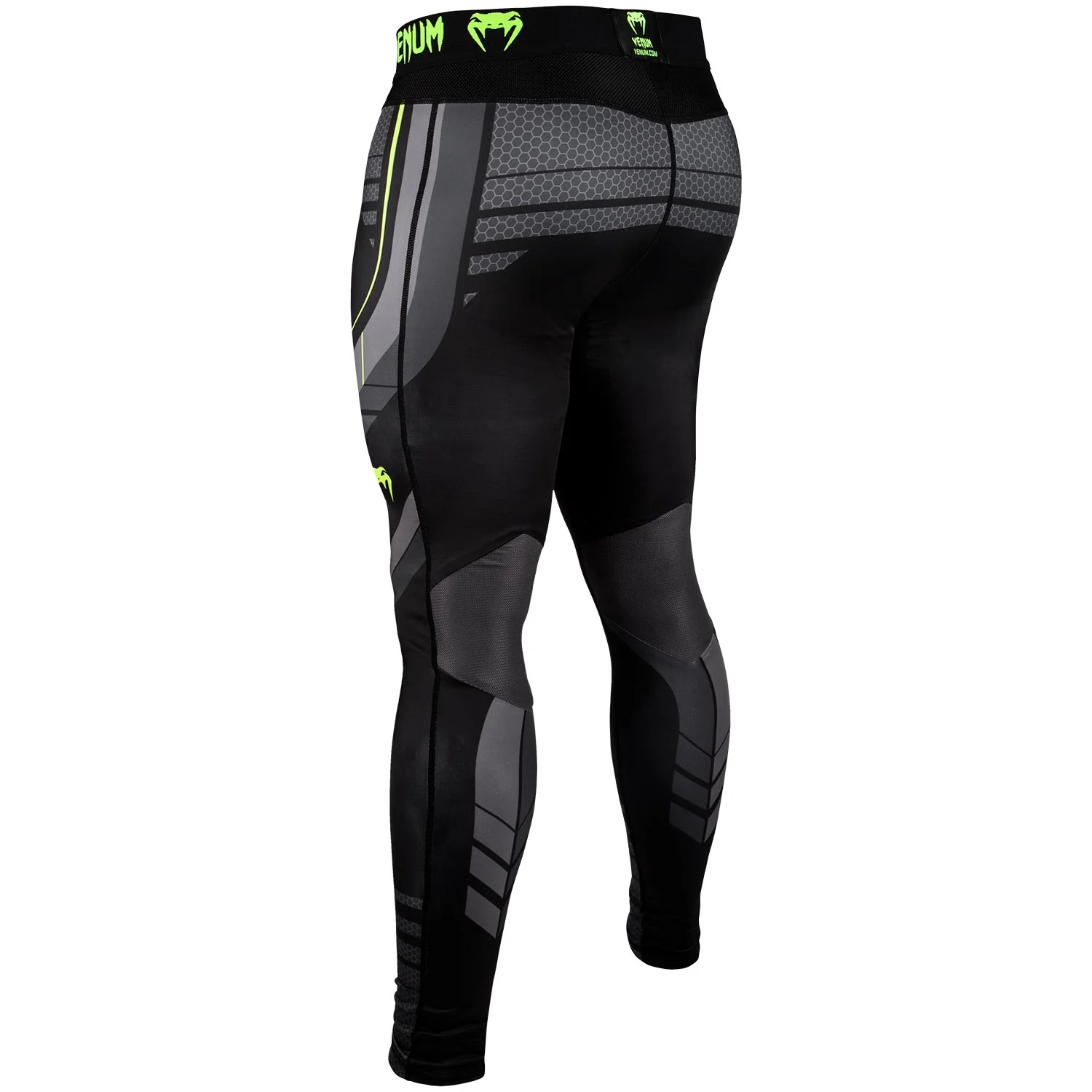Pantalon de Compression Venum Technical 2.0 - Noir/Jaune - Image 2