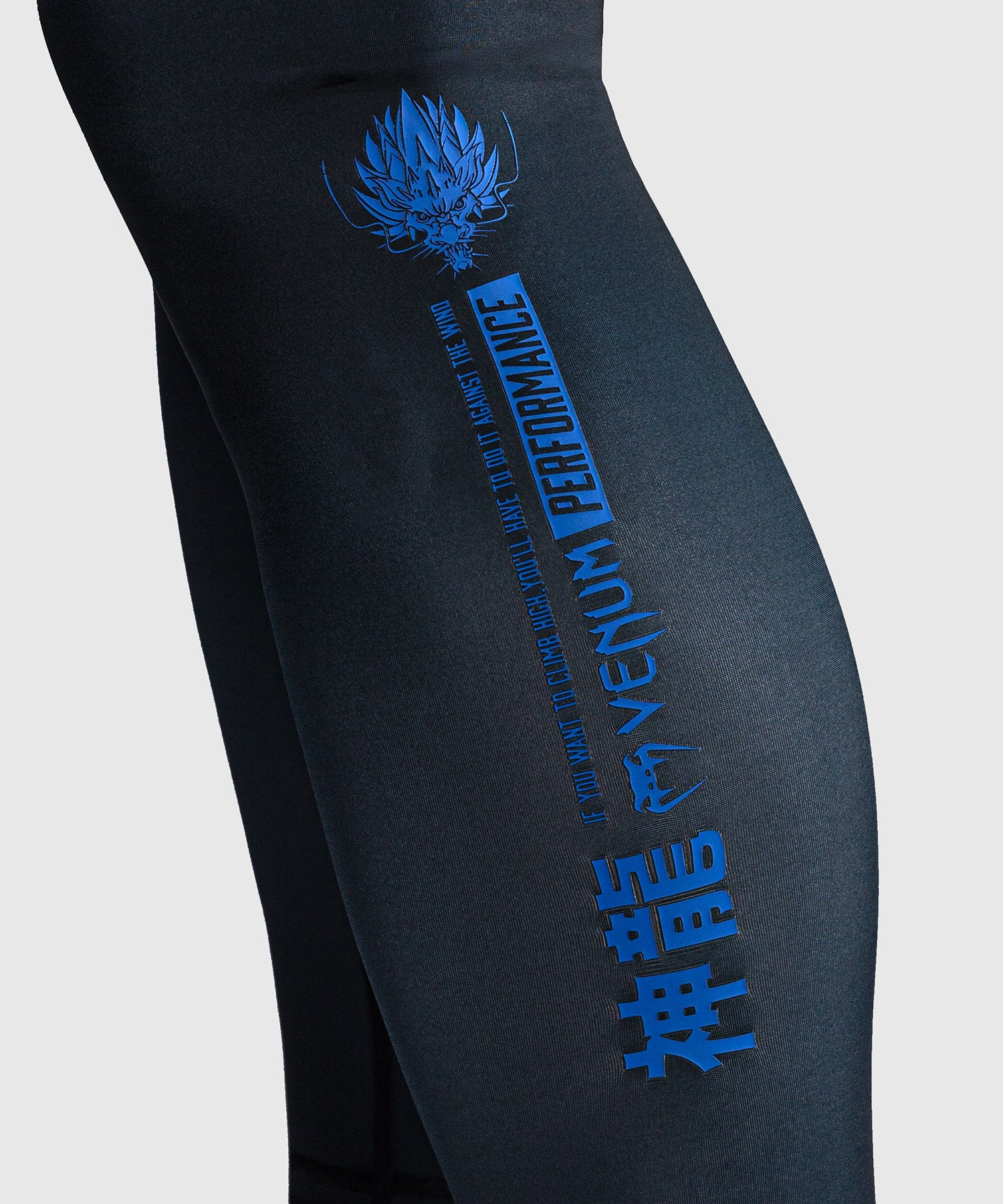 Pantalon de compression Venum Thunder Dragon – Noir/Bleu Royal - Image 7