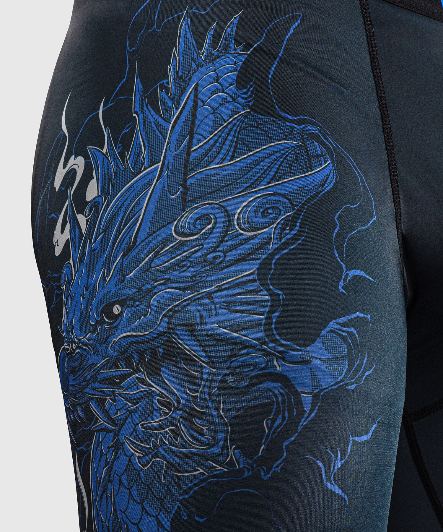 Pantalon de compression Venum Thunder Dragon – Noir/Bleu Royal - Image 8