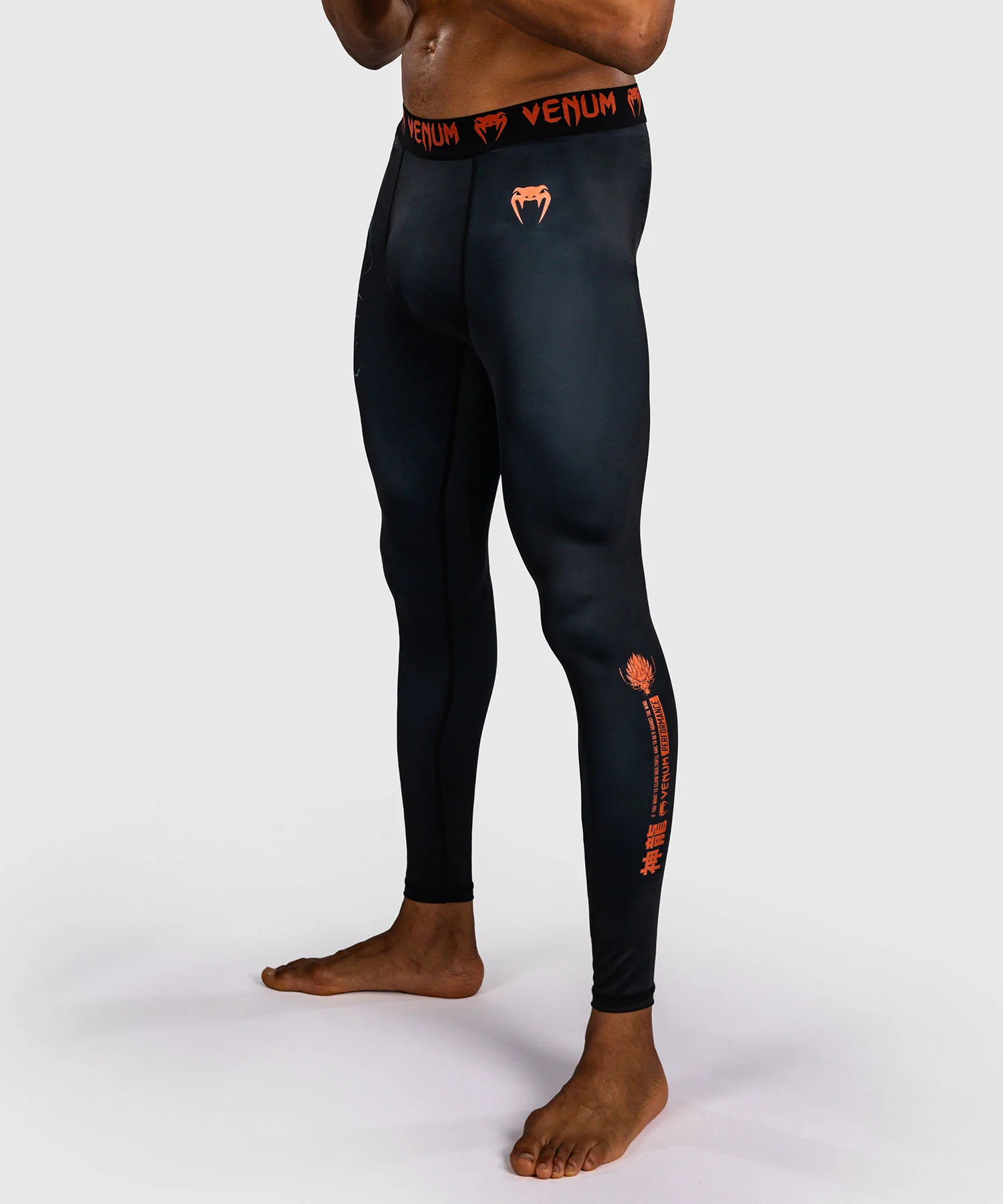 Pantalon de compression Venum Thunder Dragon – Noir/Gris/Cuivre - Image 2