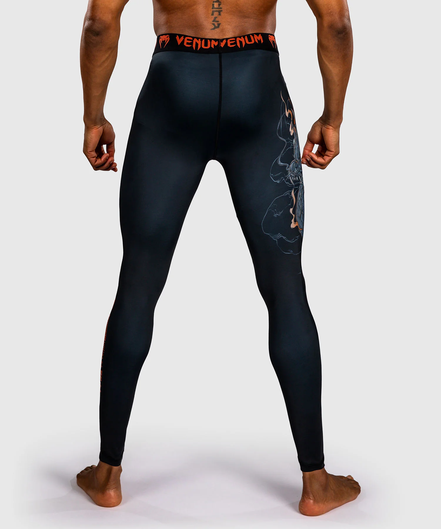 Pantalon de compression Venum Thunder Dragon – Noir/Gris/Cuivre - Image 4