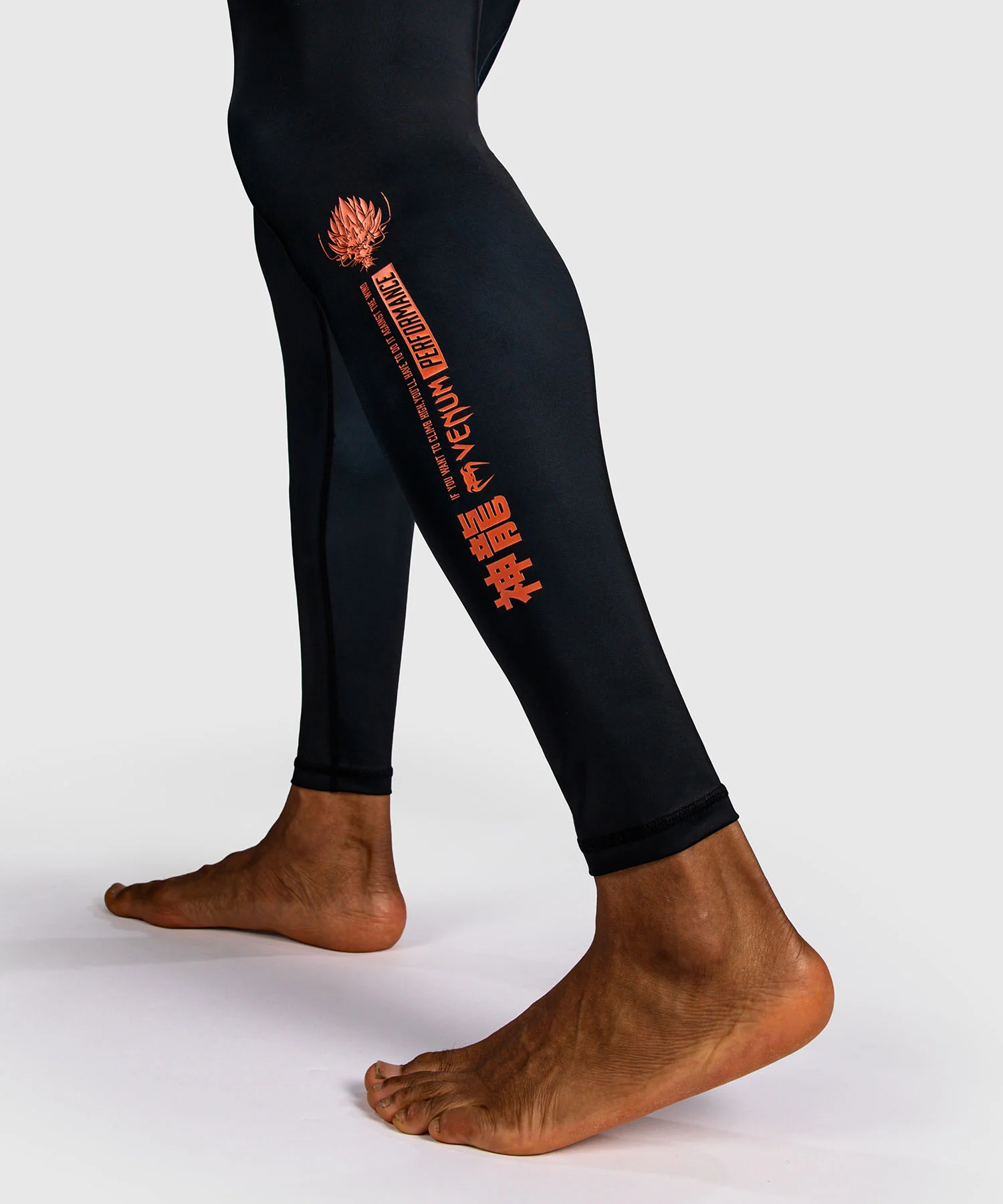 Pantalon de compression Venum Thunder Dragon – Noir/Gris/Cuivre - Image 7