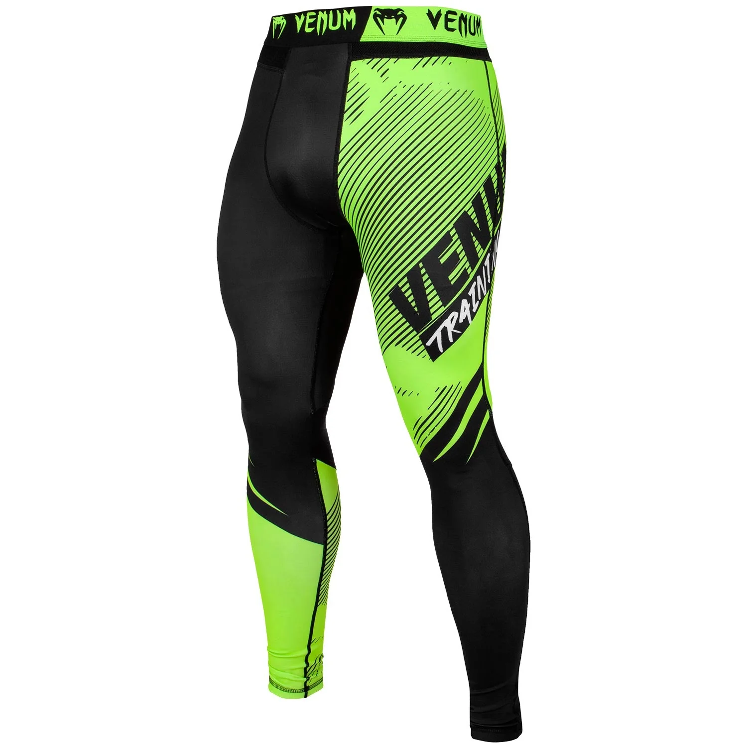 Pantalon de Compression Venum Training Camp 2.0 - Noir/Jaune Fluo - Image 2