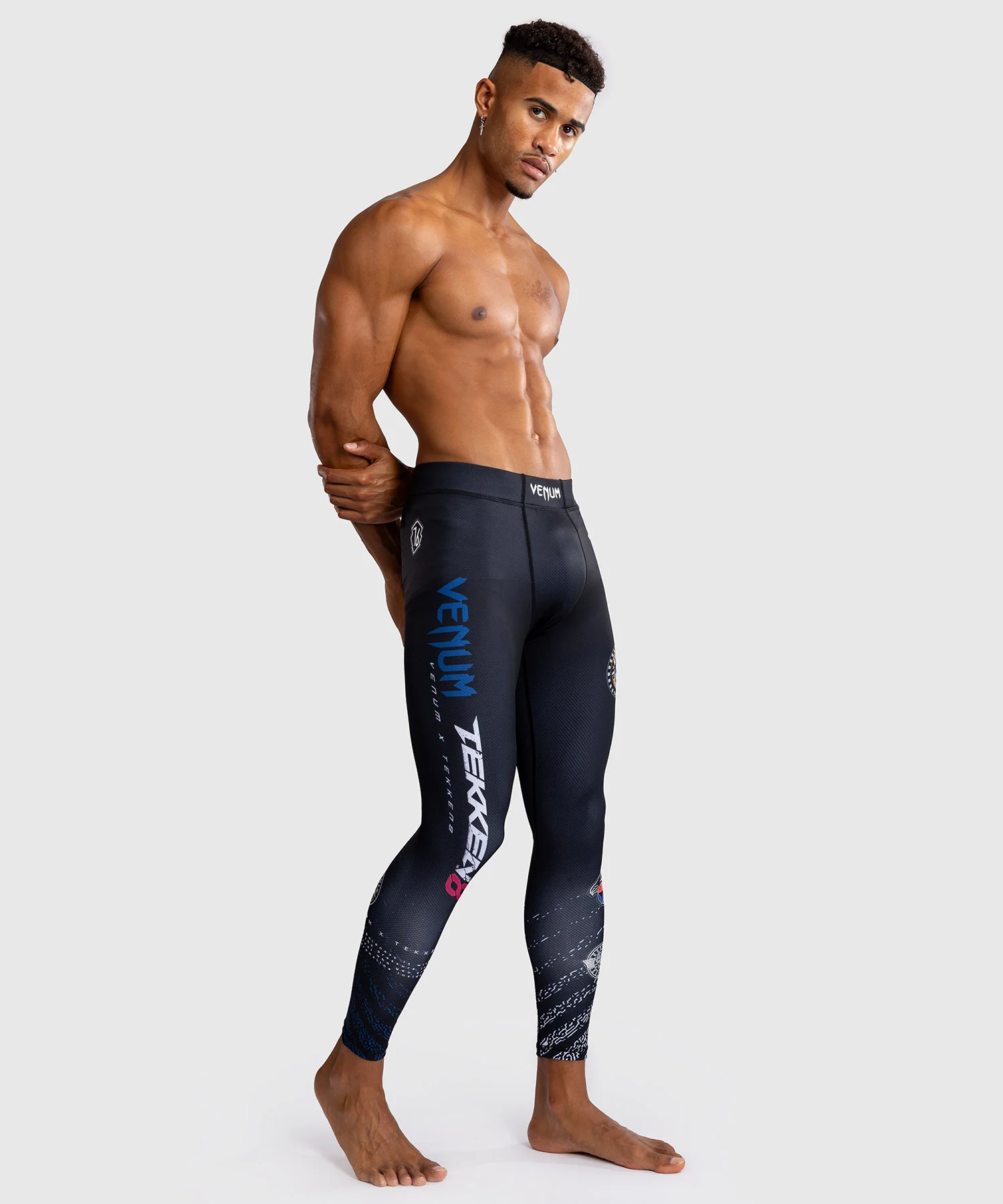 Pantalon de compression Venum x TEKKEN 8 - Paul Phoenix - Noir/Bleu - Image 8