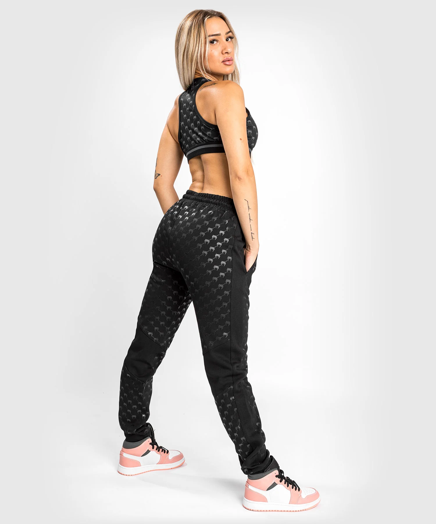 Pantalon de jogging Femme Venum Monogram - Noir/Or rose - Image 3