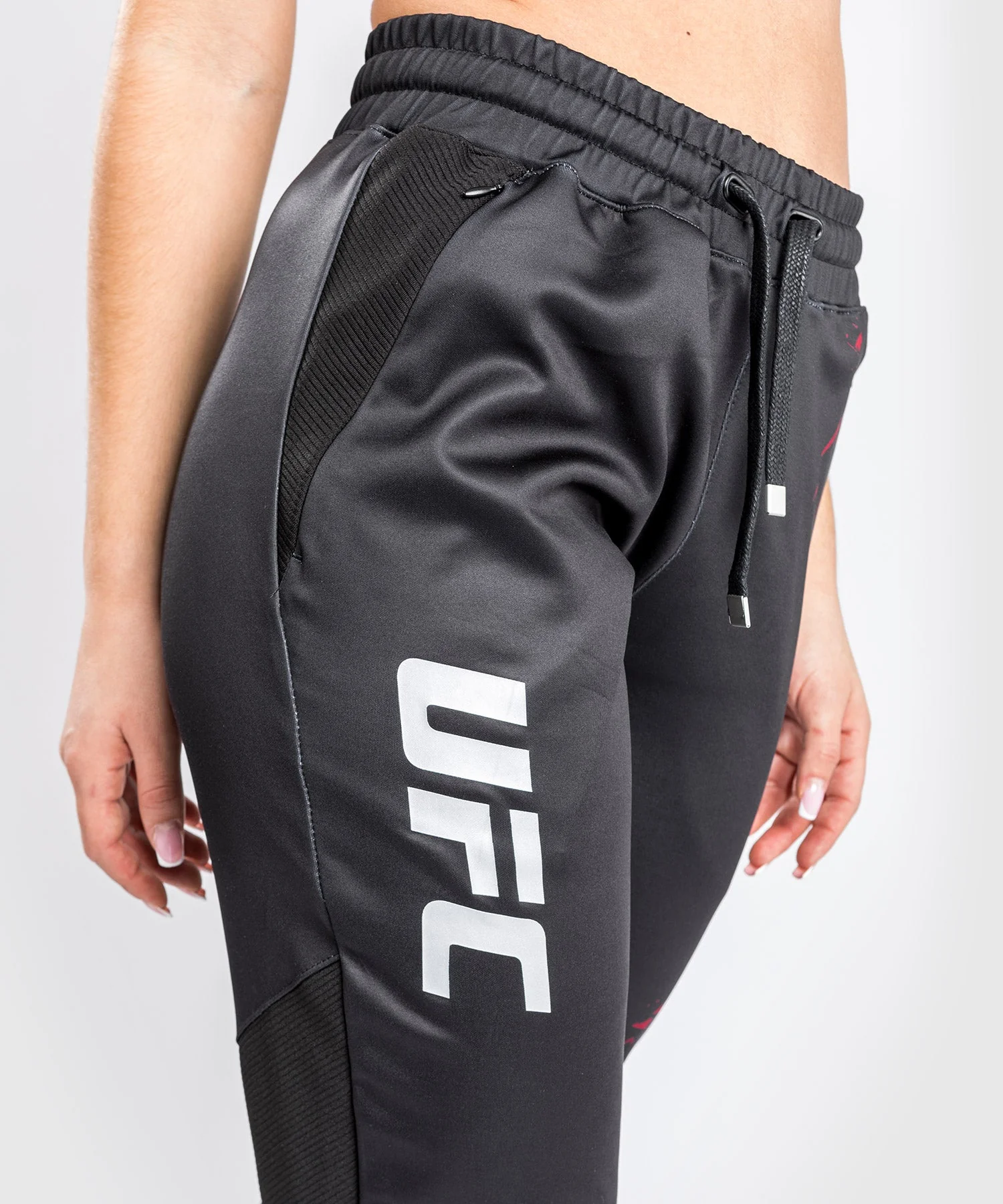 Pantalon de jogging UFC Venum Authentic Fight Week 2.0 - Pour Femmes - Noir/Rouge - Image 8