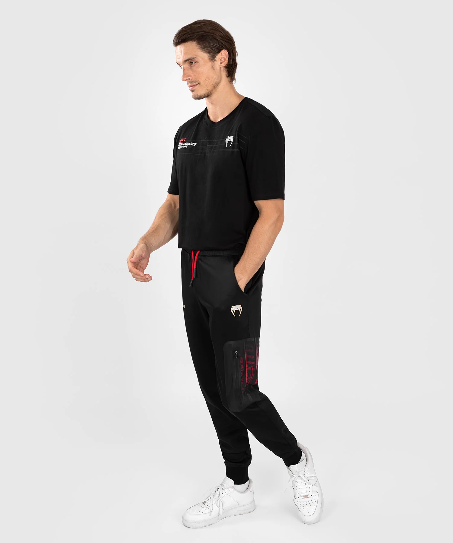 Pantalon de jogging UFC Venum Performance Institute 2.0 - Noir/Rouge - Image 2