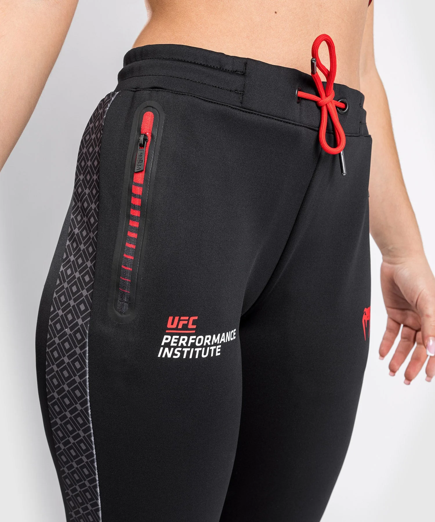 Pantalon de jogging UFC Venum Performance Institute - Pour Femmes - Noir/Rouge - Image 8