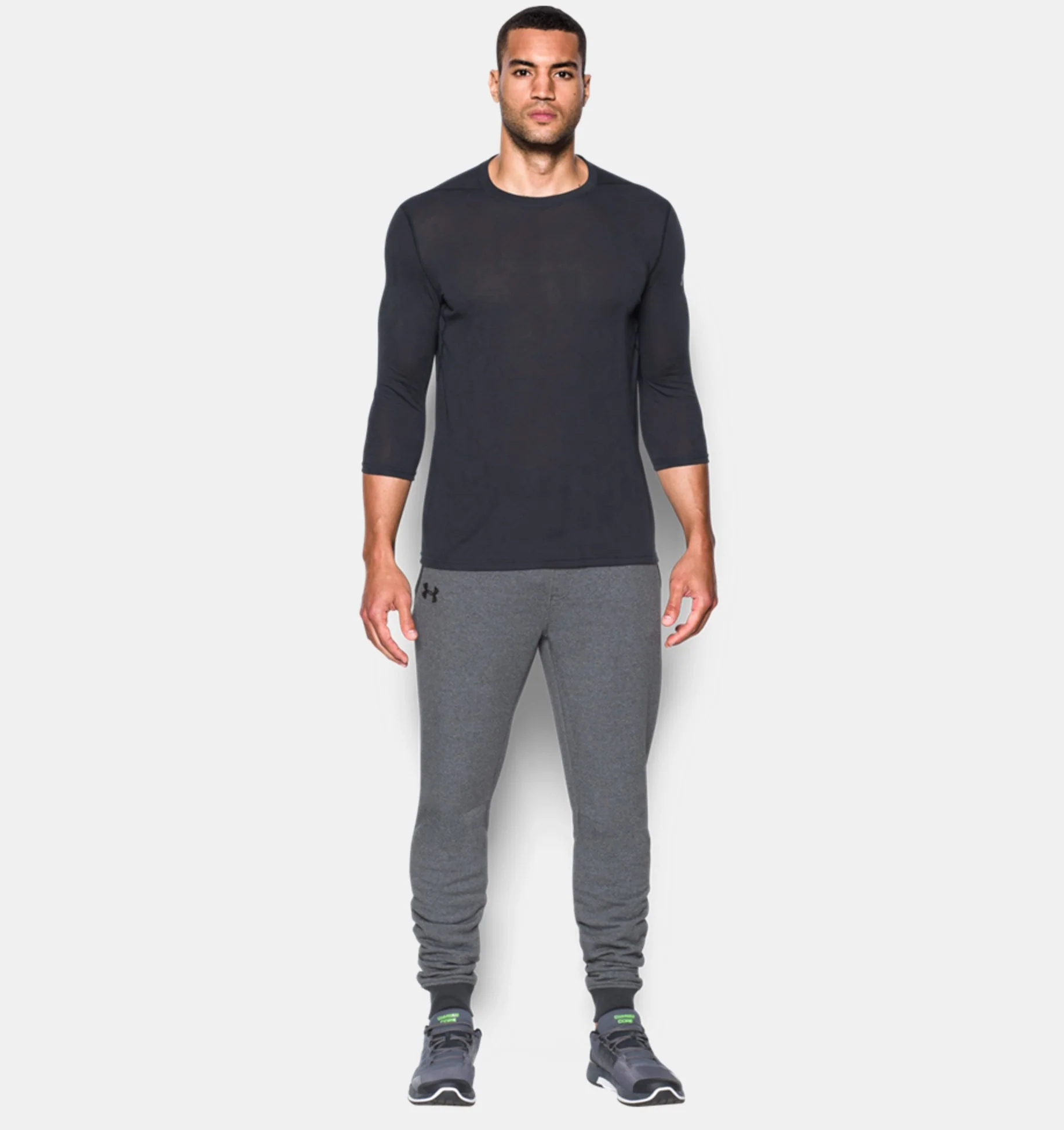 Pantalon de jogging Under Armour Threadborne Stacked - Gris - Image 3